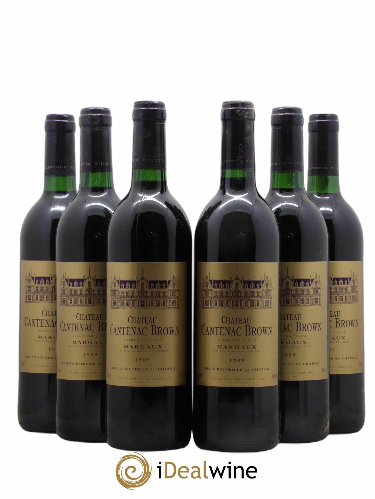 Château Cantenac Brown 3ème Grand Cru Classé 1989 - Lot de 6 bouteilles - 0
