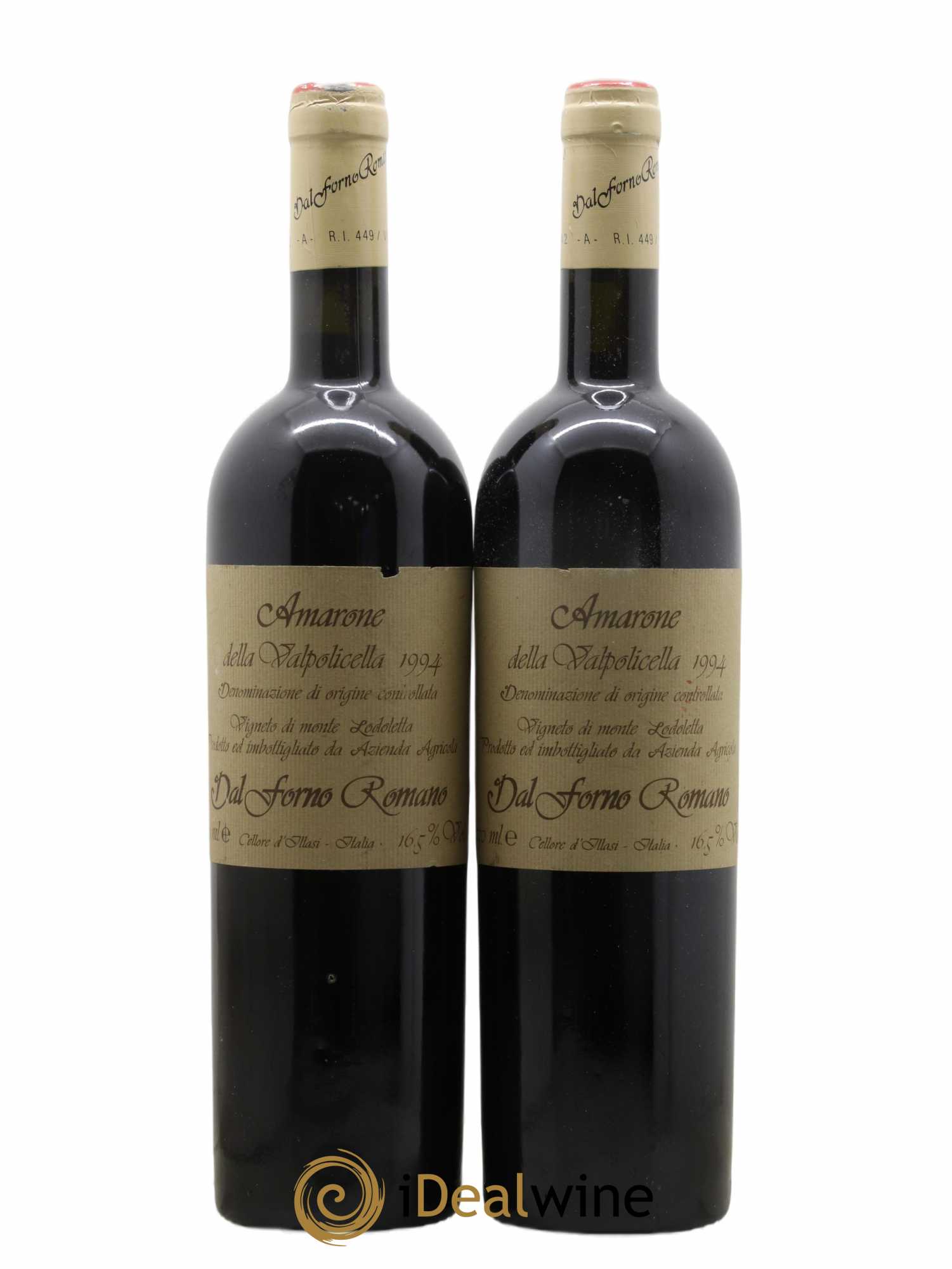 Amarone della Valpolicella DOCG Dal Forno Romano 1994 - Lot de 2 bouteilles - 0