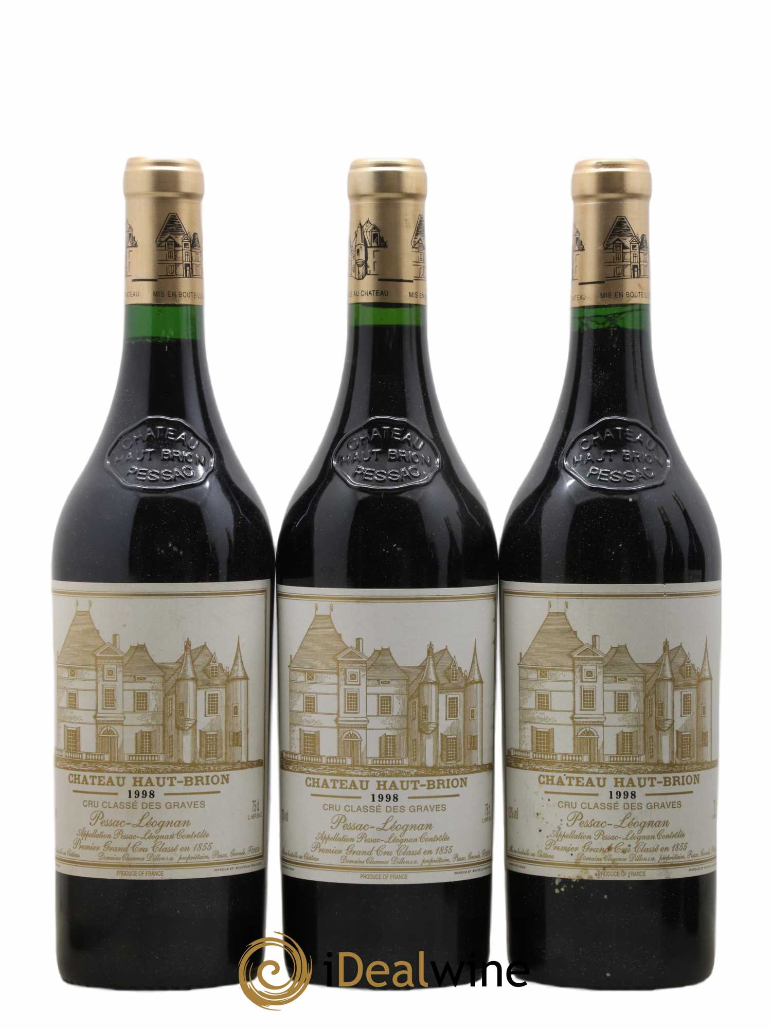 Château Haut Brion 1er Grand Cru Classé 1998 - Lot de 6 bouteilles - 2