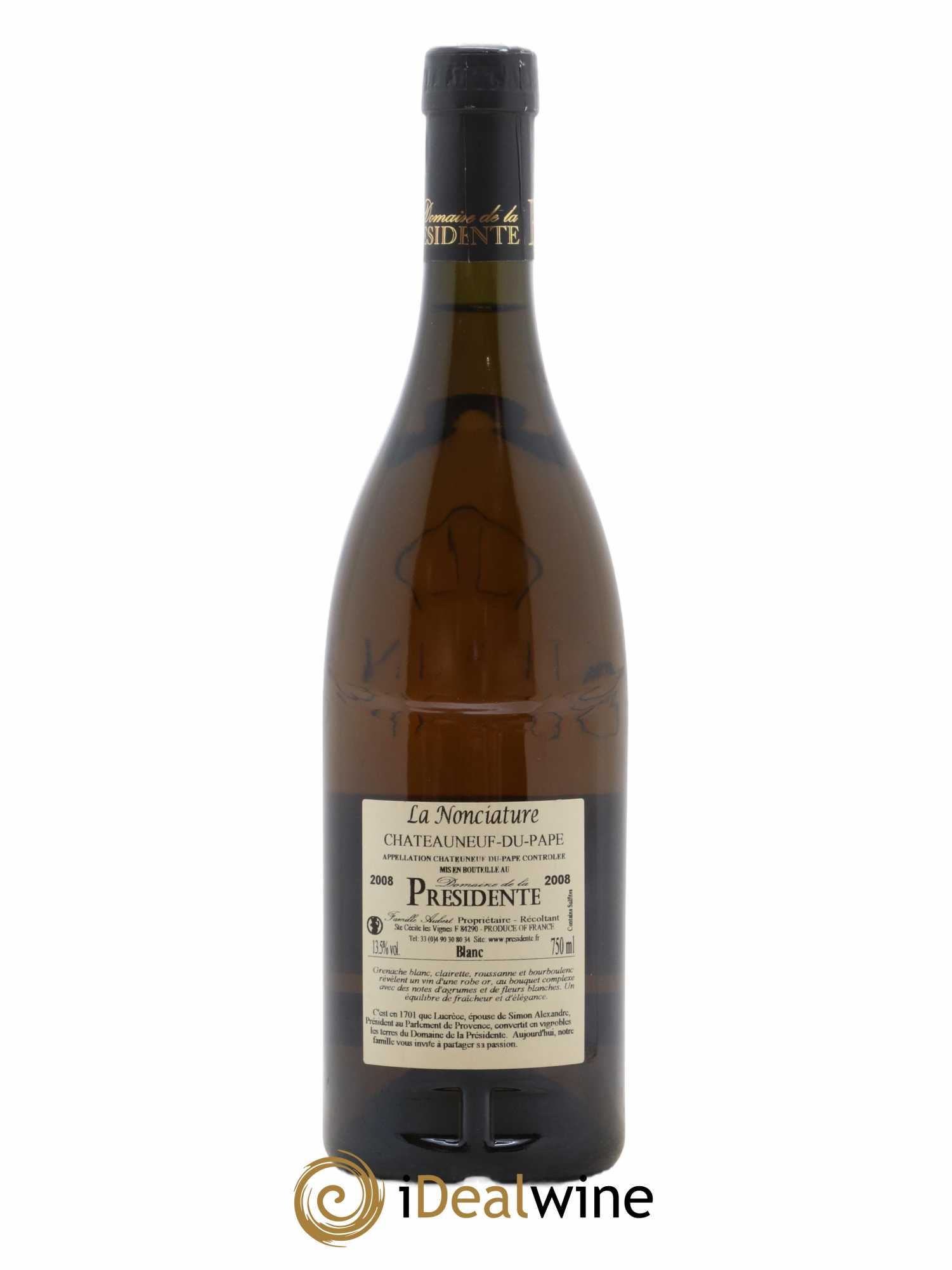 Châteauneuf-du-Pape Nonciature Le Domaine de la Présidente 2008 - Posten von 1 Flasche - 1