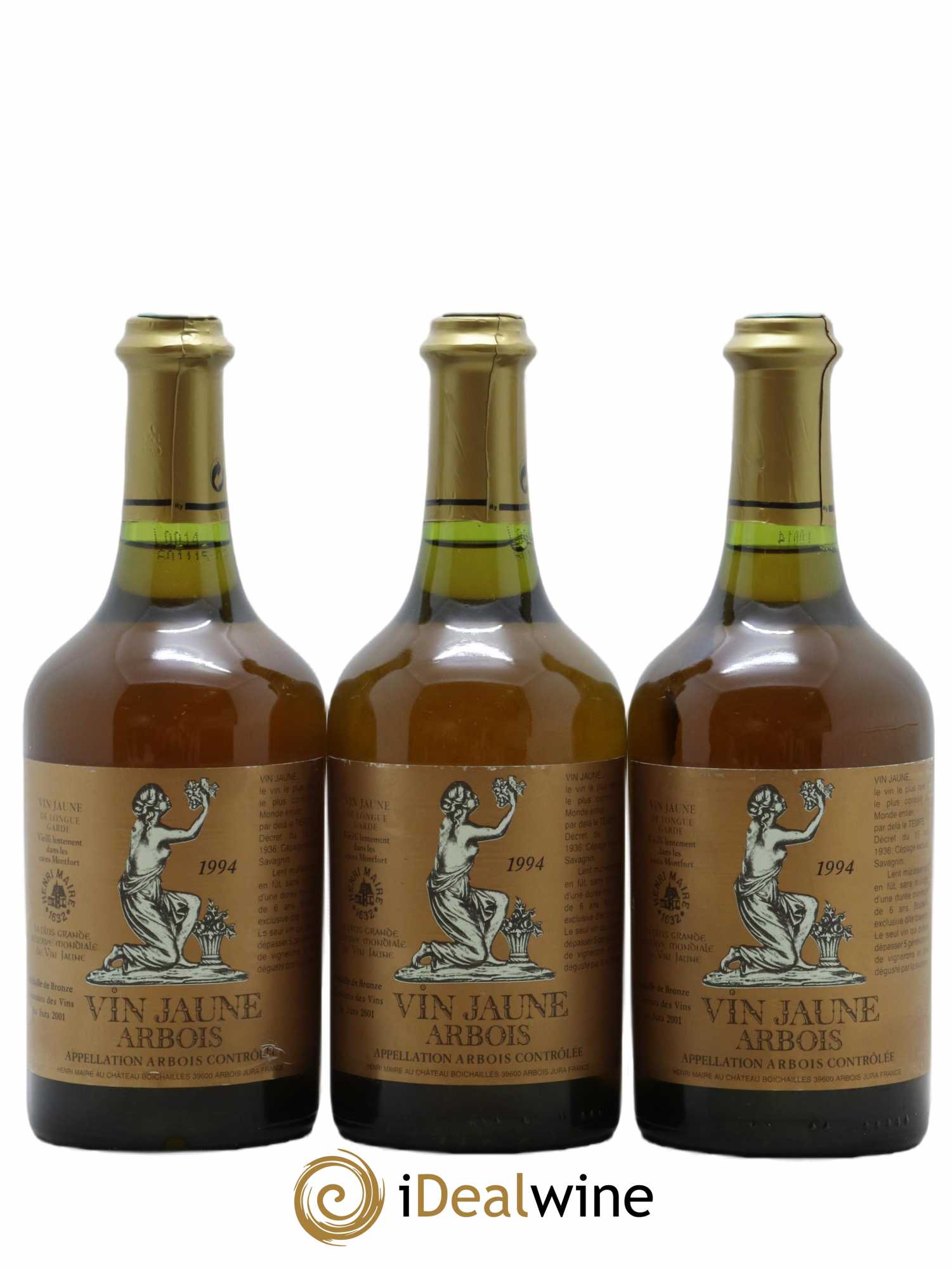 Arbois Vin Jaune Henri Maire 1994 - Lot de 3 bouteilles - 0