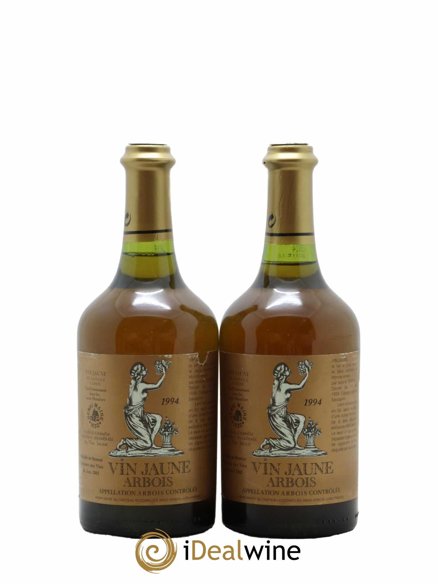 Arbois Vin Jaune Henri Maire 1994 - Lot de 2 bouteilles - 0
