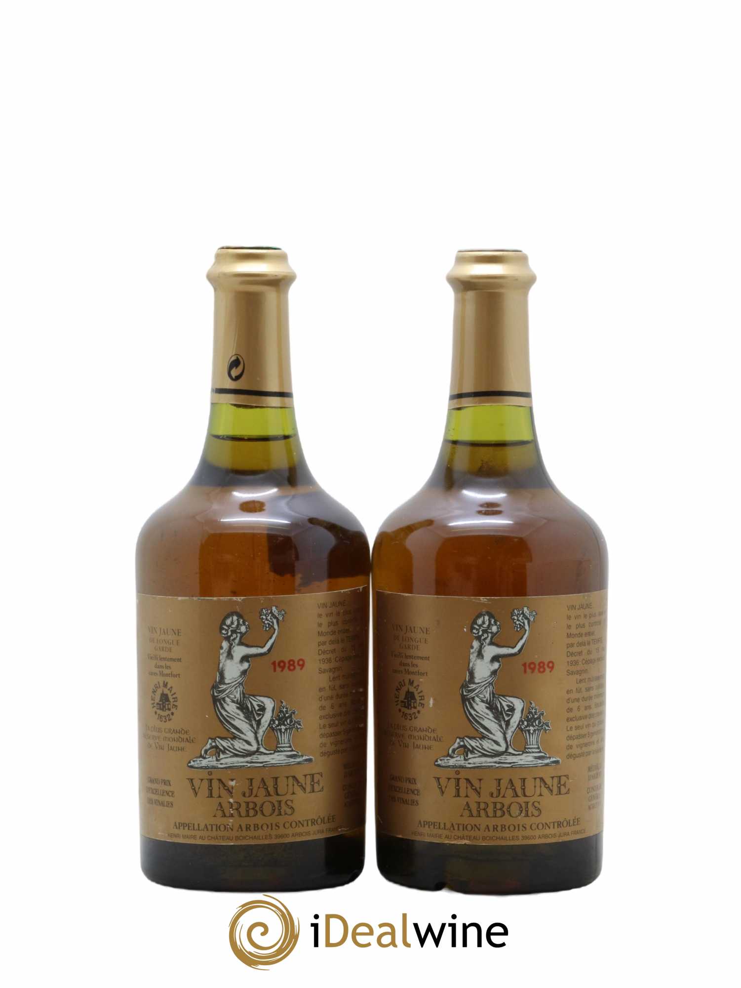 Arbois Vin Jaune Henri Maire 1989 - Lot de 2 bouteilles - 0