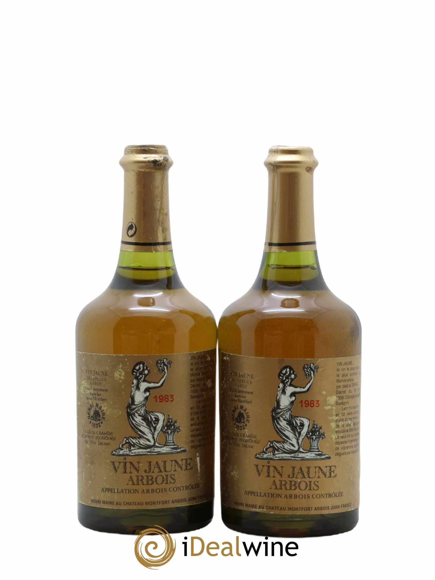 Arbois Vin Jaune Henri Maire 1983 - Lot de 2 bouteilles - 0