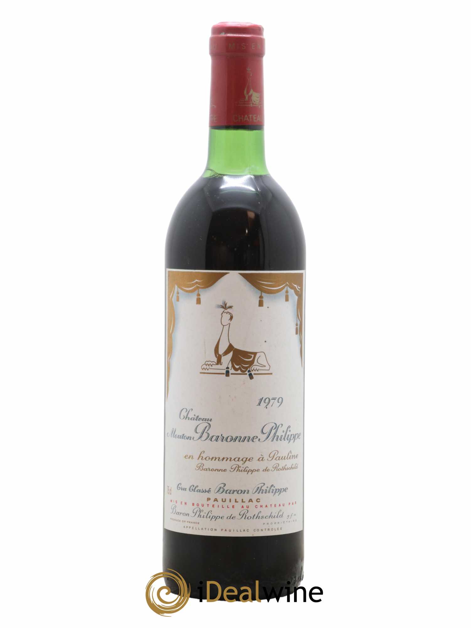 Château d' Armailhac - Mouton Baron(ne) Philippe 5ème Grand Cru Classé 1979 - Lot de 1 bouteille - 0