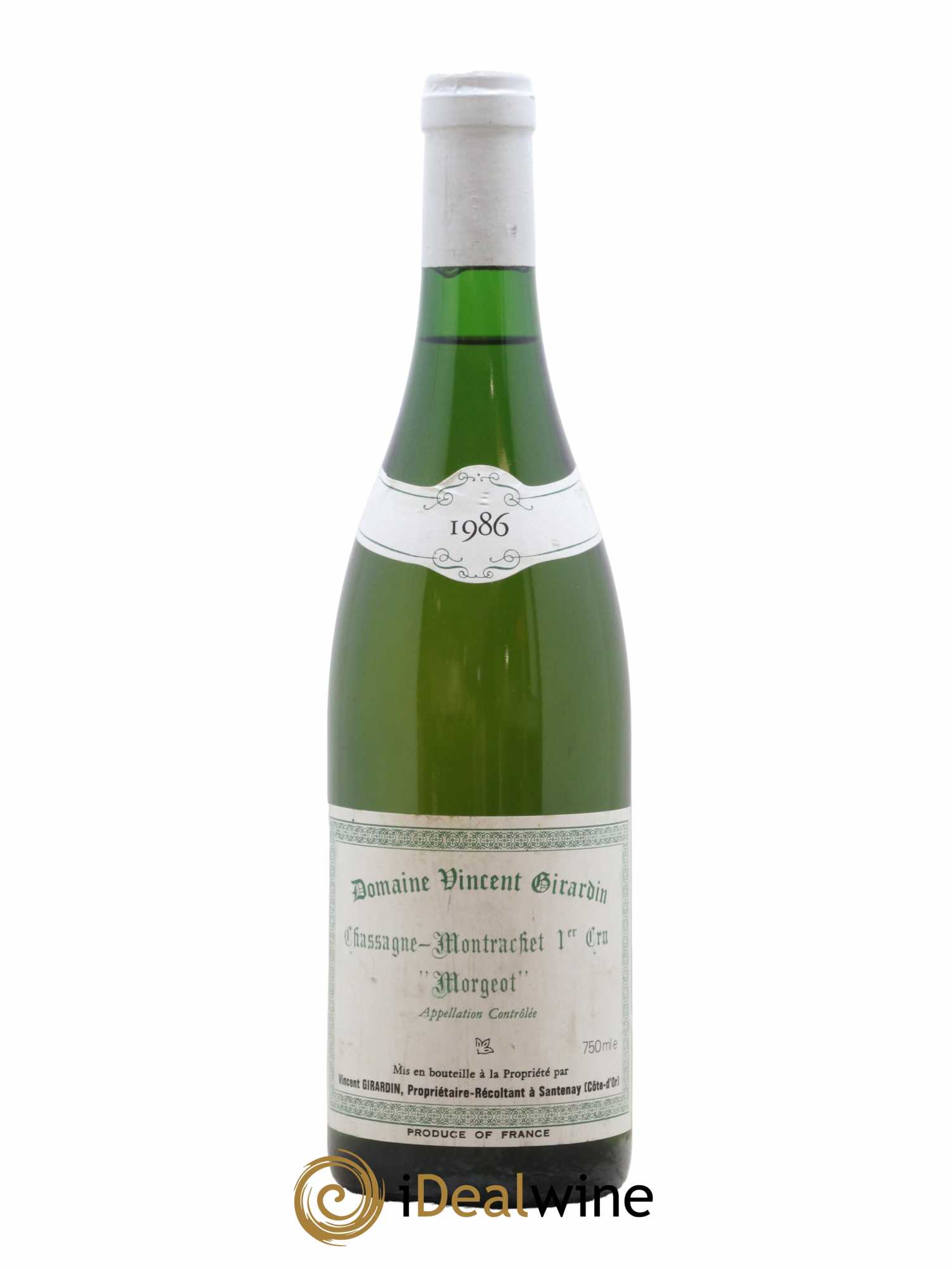 Chassagne-Montrachet 1er Cru Morgeot Vincent Girardin (Domaine) 1986 - Lot de 1 bouteille - 0