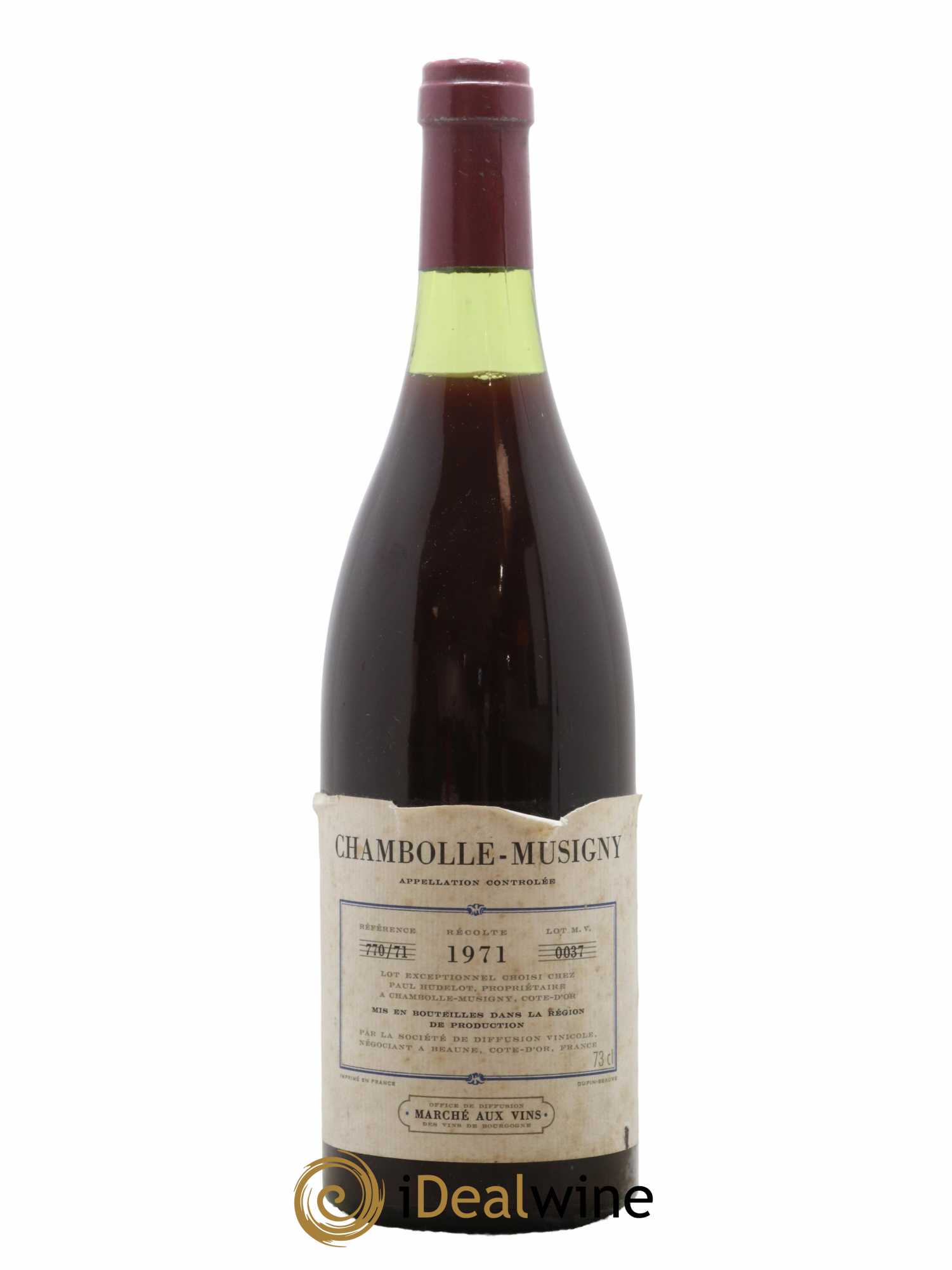 Chambolle-Musigny Domaine Hudelot 1971 - Lot de 1 bouteille - 0