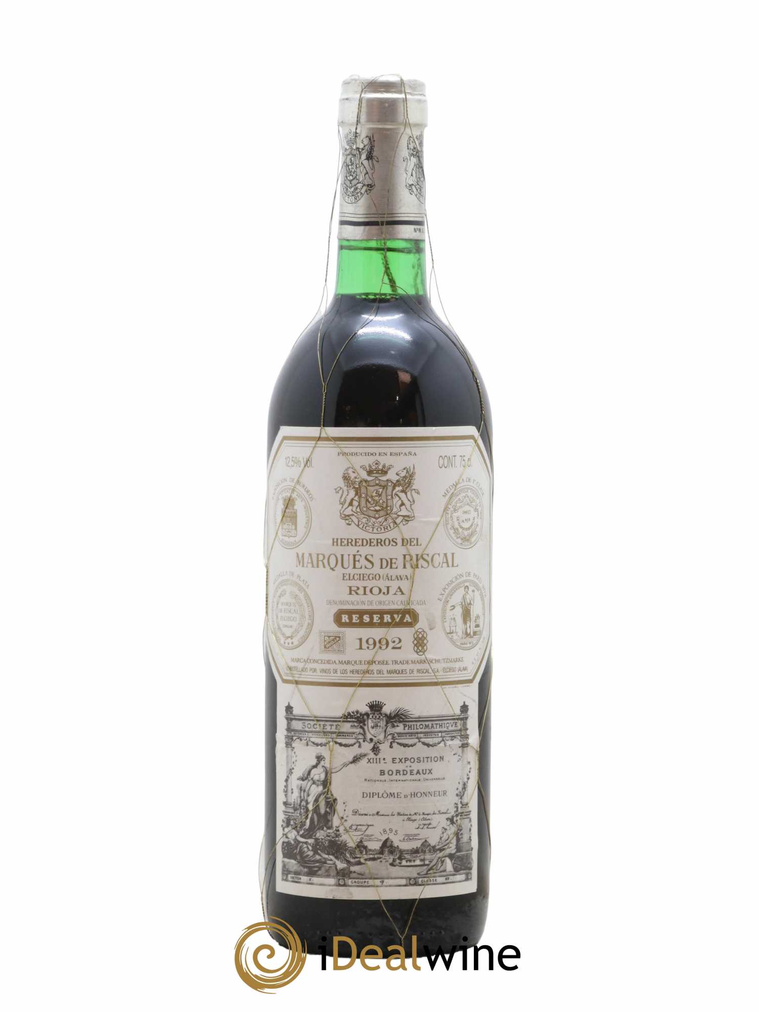 Rioja DOCA Reserva Marqués de Riscal 1992 - Posten von 1 Flasche - 0