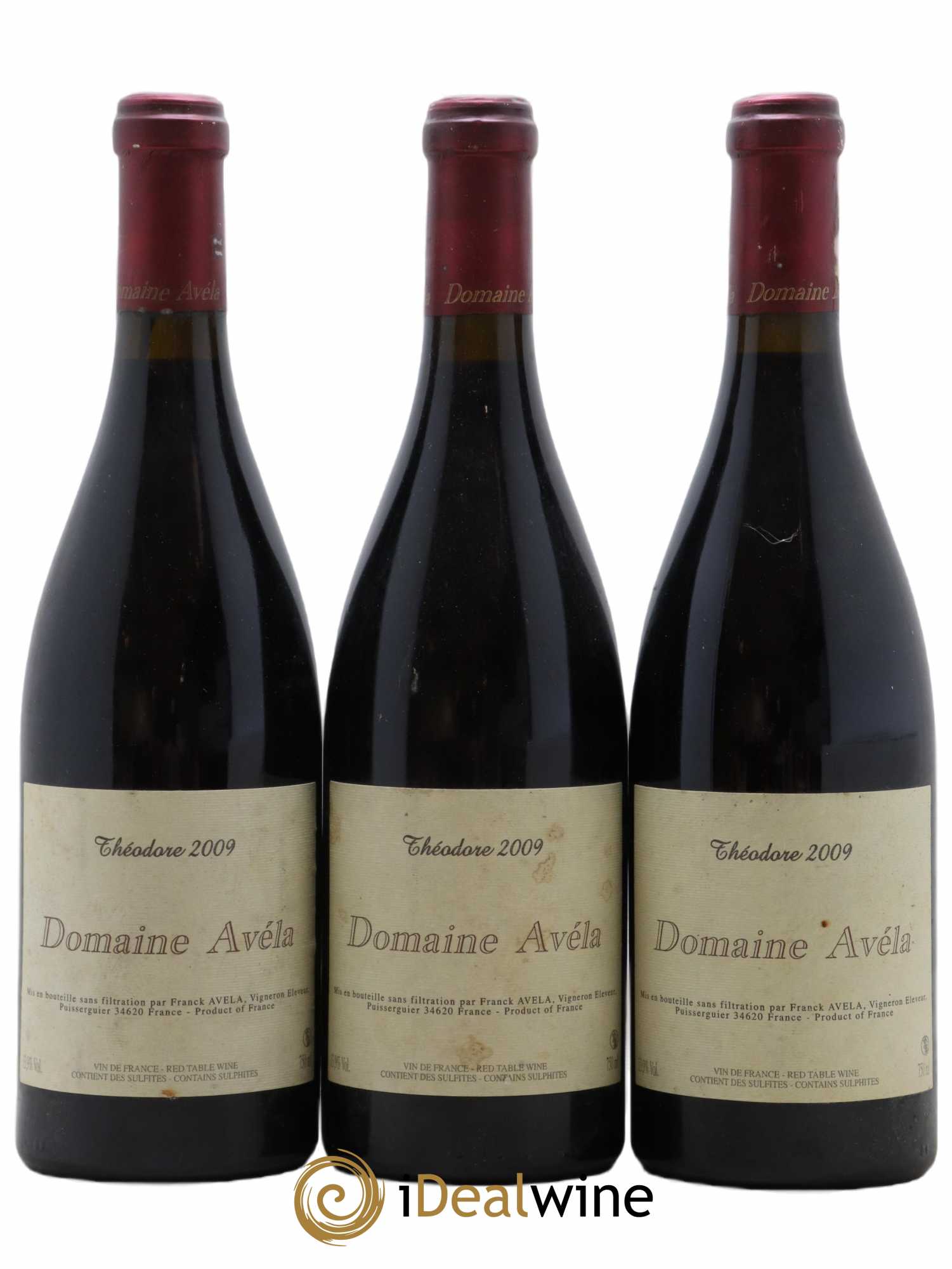 Vin de France Théodore Avéla Domaine Franck Avela 2009 - Lot of 3 bottles - 0