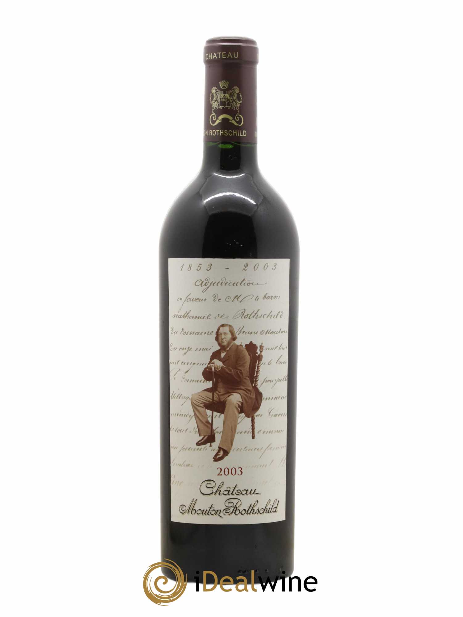 Château Mouton Rothschild 1er Grand Cru Classé 2003 - Lot de 1 bouteille - 0