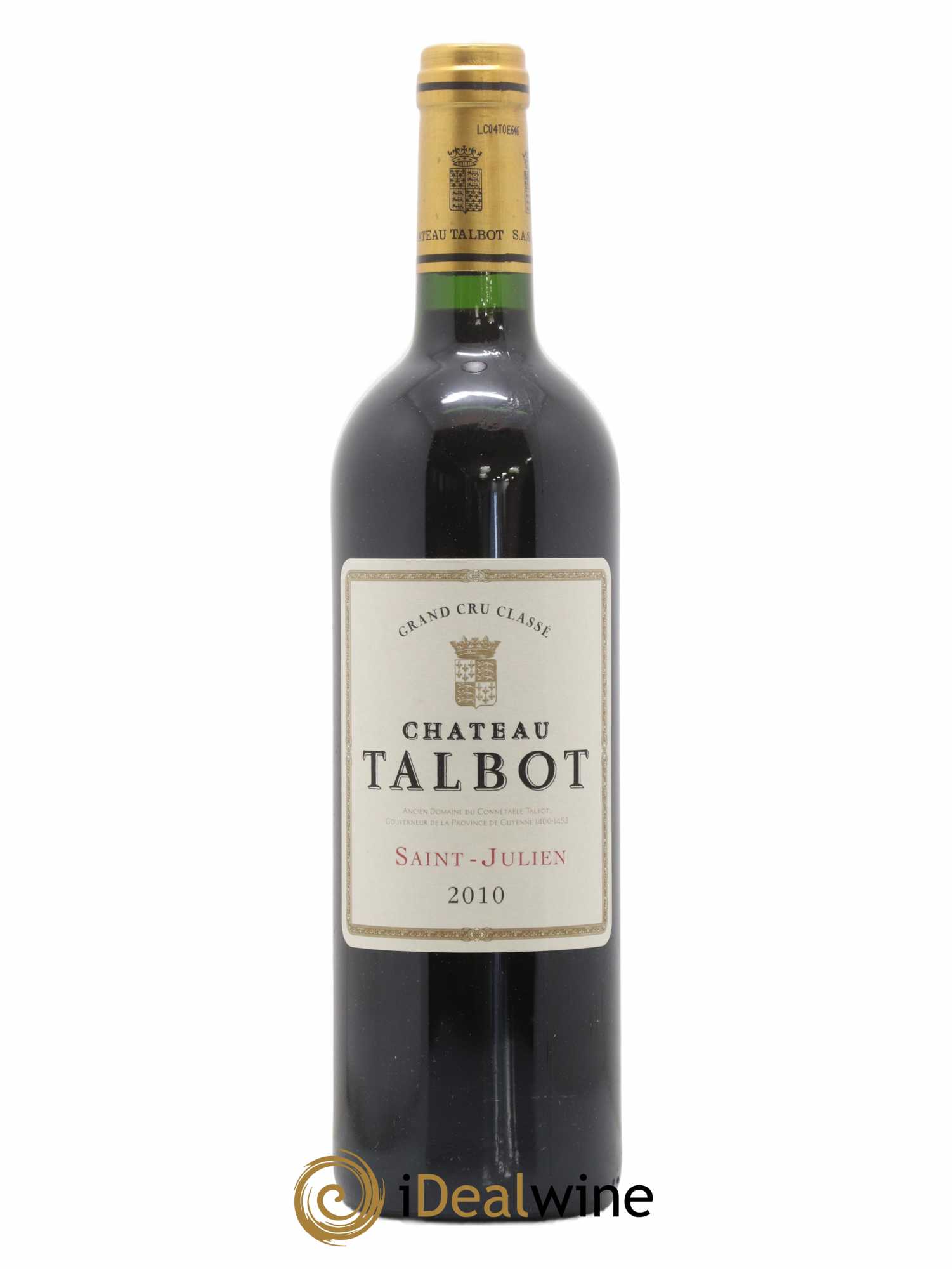 Château Talbot 4ème Grand Cru Classé 2010 - Posten von 1 Flasche - 0