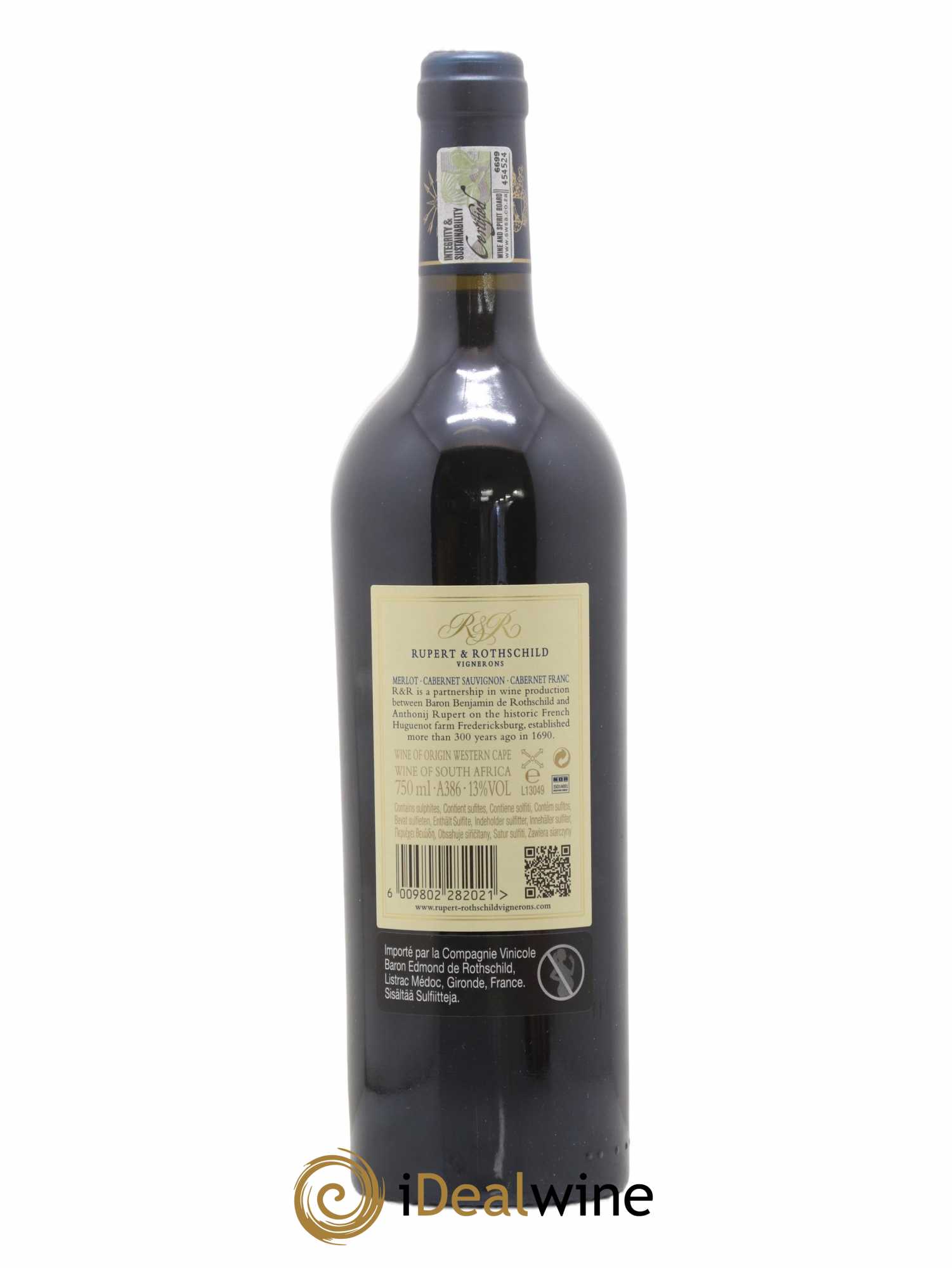 Afrique du Sud Rupert Rothschild Baron Edmond 2011 - Lot de 1 bouteille - 1