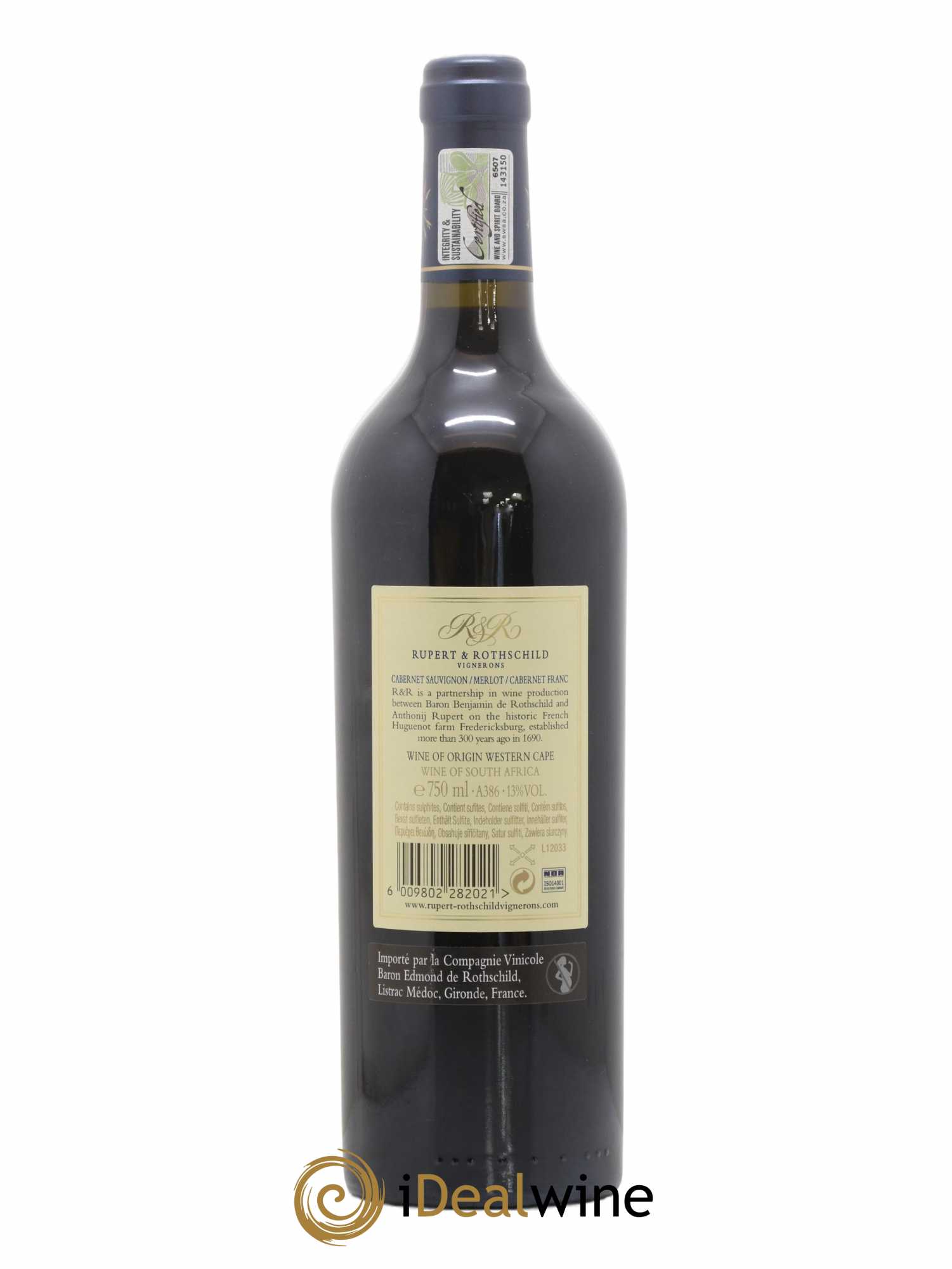 Afrique du Sud Rupert Rothschild Baron Edmond 2010 - Lot of 1 bottle - 1