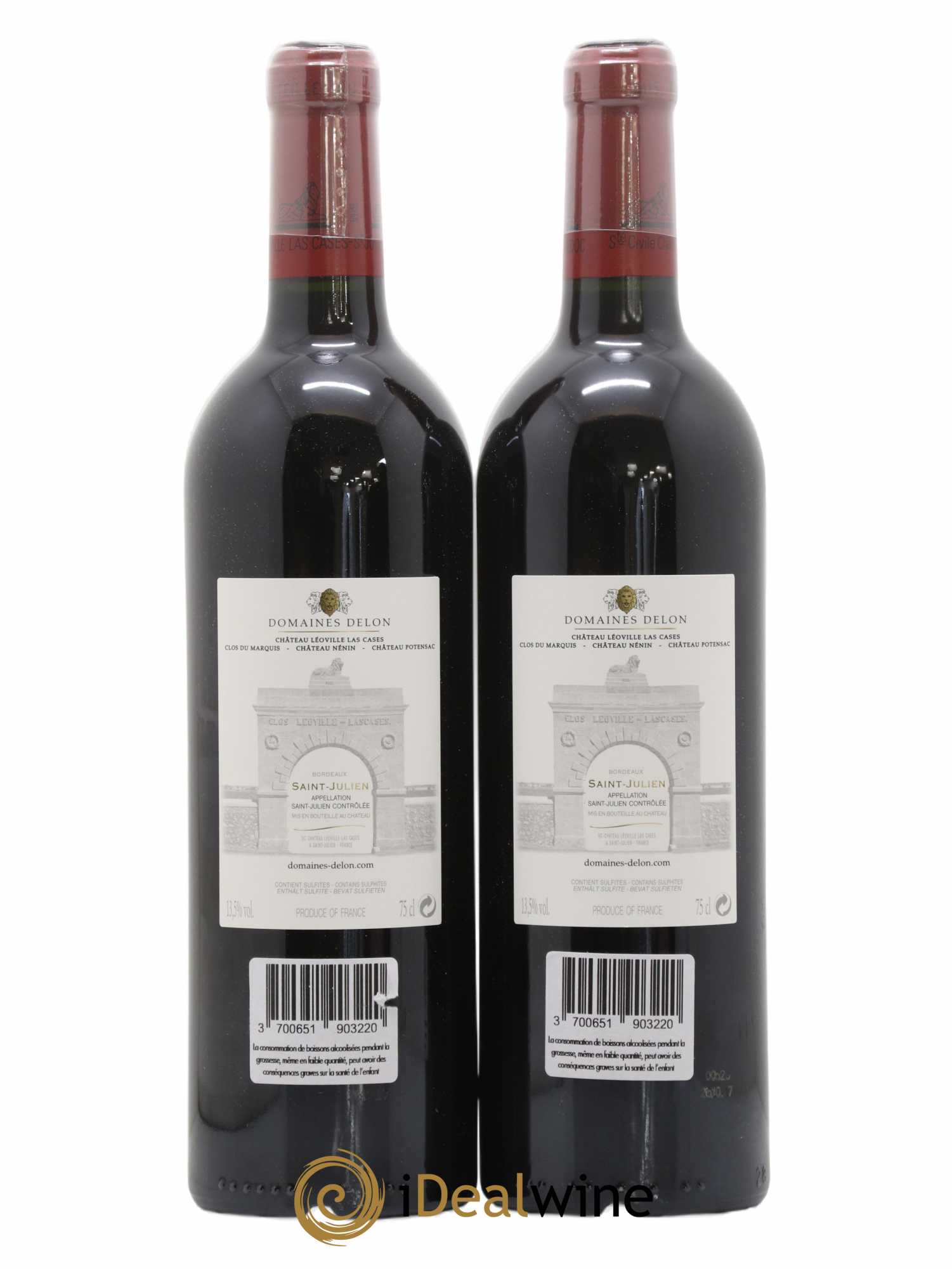 Château Léoville Las Cases 2ème Grand Cru Classé 2015 - Lot of 2 bottles - 1