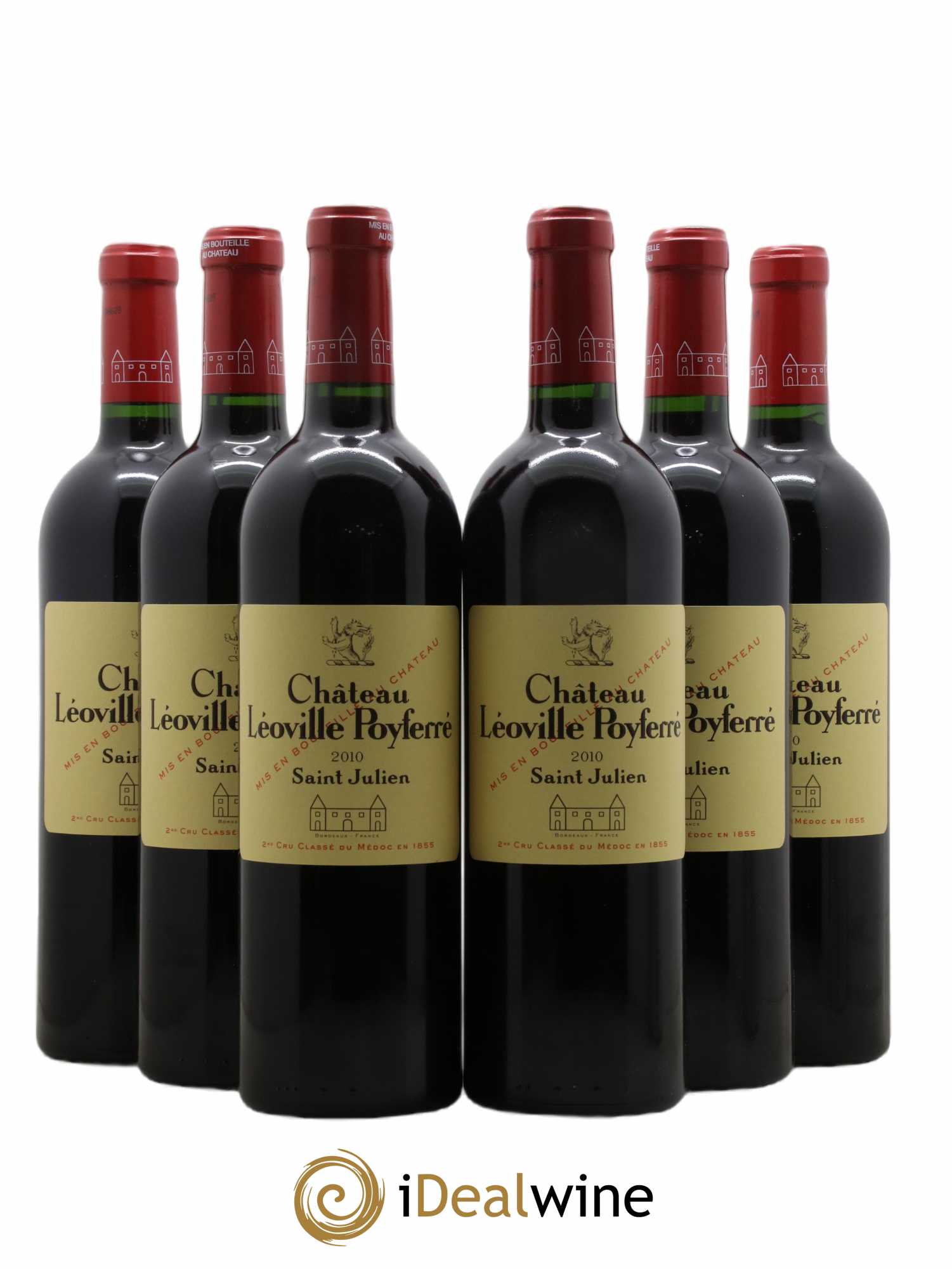 Château Léoville Poyferré 2ème Grand Cru Classé 2010 - Lot de 6 bouteilles - 0
