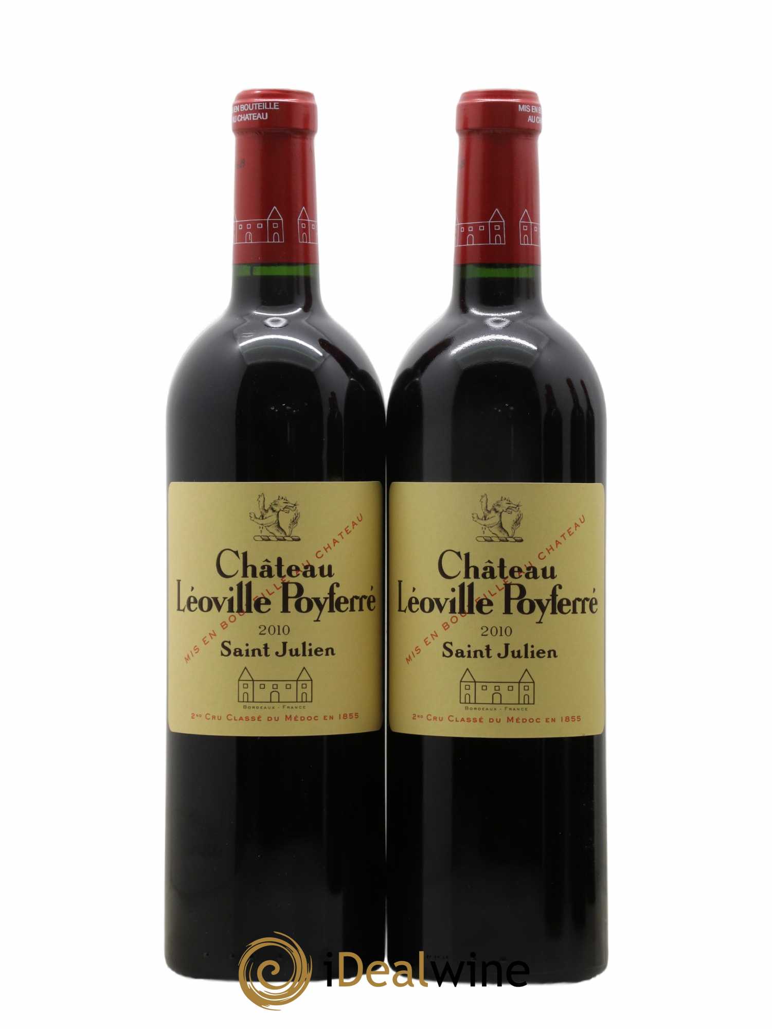 Château Léoville Poyferré 2ème Grand Cru Classé 2010 - Lot de 2 bouteilles - 0