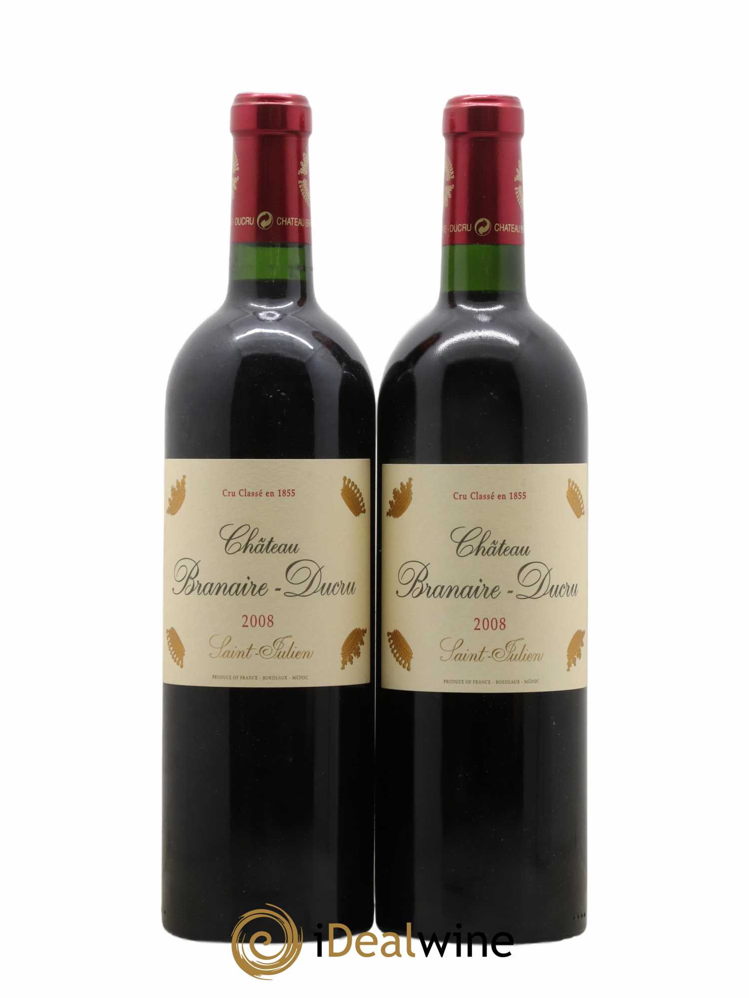 Château Branaire Ducru 4ème Grand Cru Classé 2008 - Lot de 2 bouteilles - 0