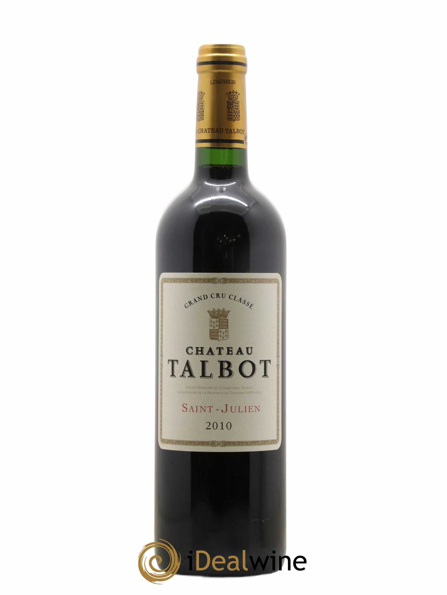 Château Talbot 4ème Grand Cru Classé 2010 - Lot de 1 bouteille - 0