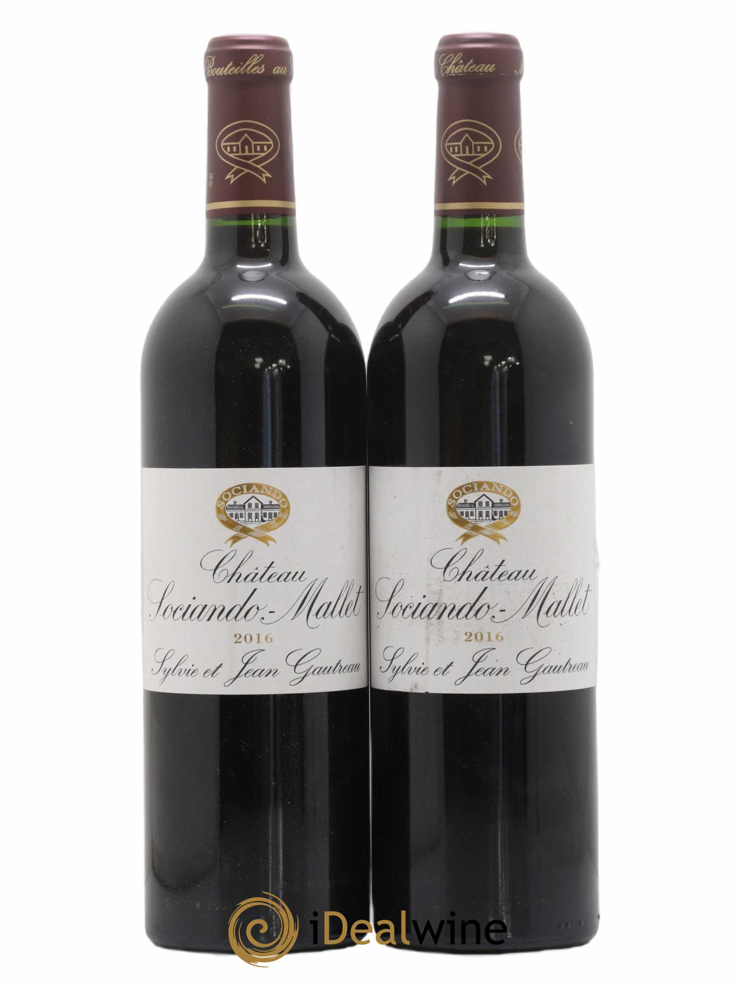 Château Sociando Mallet 2016 - Lot de 2 bouteilles - 0