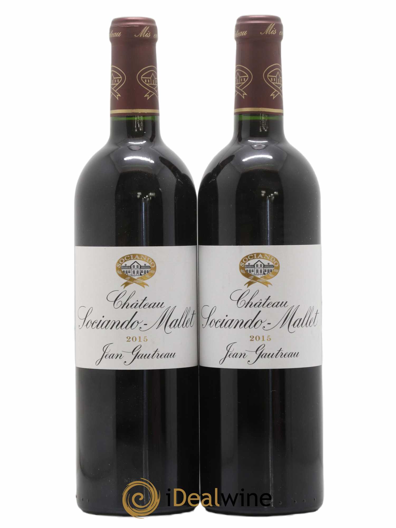 Château Sociando Mallet 2015 - Lot of 2 bottles - 0