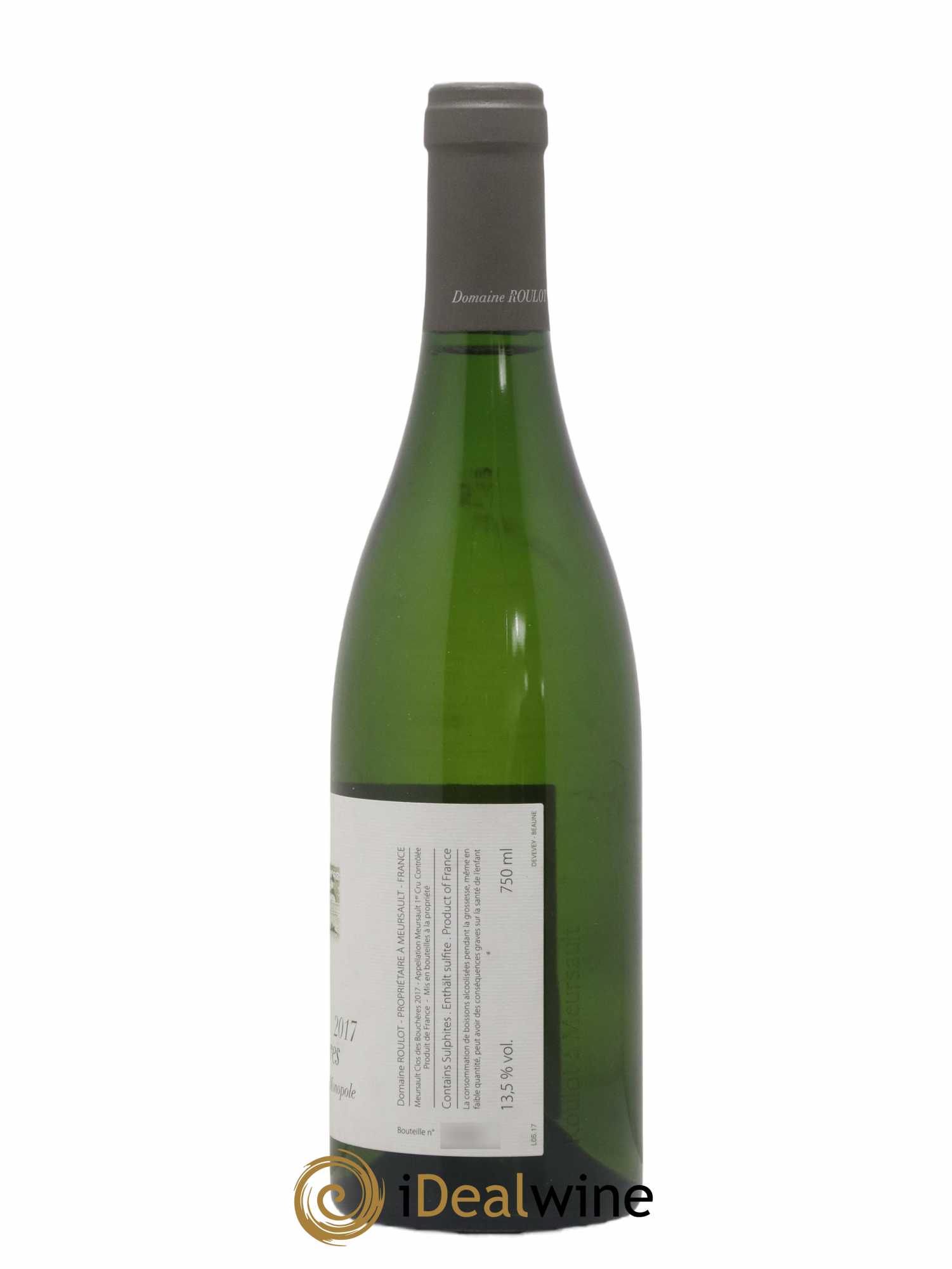 Meursault 1er Cru Clos des Bouchères Roulot (Domaine) 2017 - Lot de 1 bouteille - 1