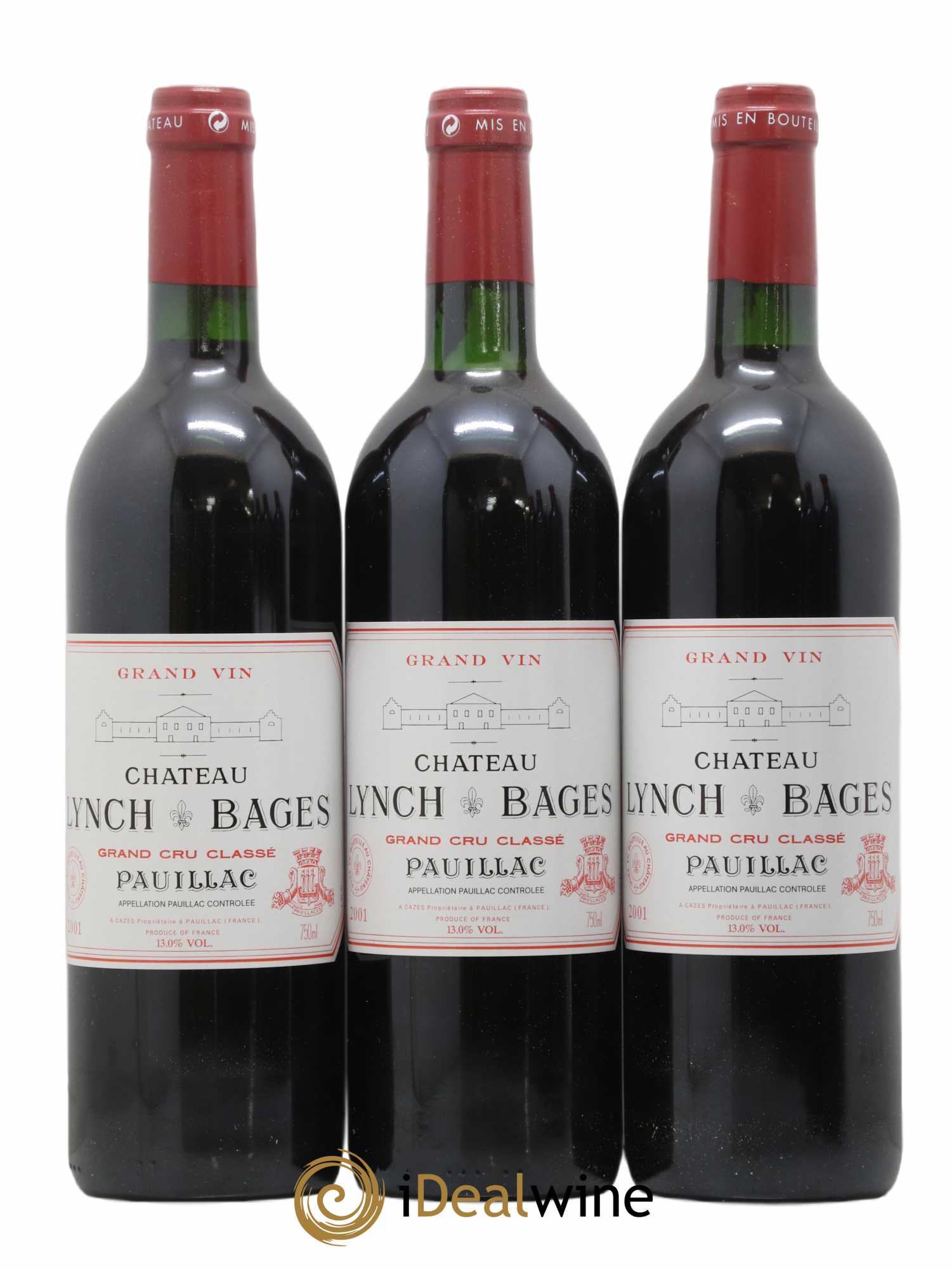 Château Lynch Bages 5ème Grand Cru Classé 2001 - Lot of 6 bottles - 1