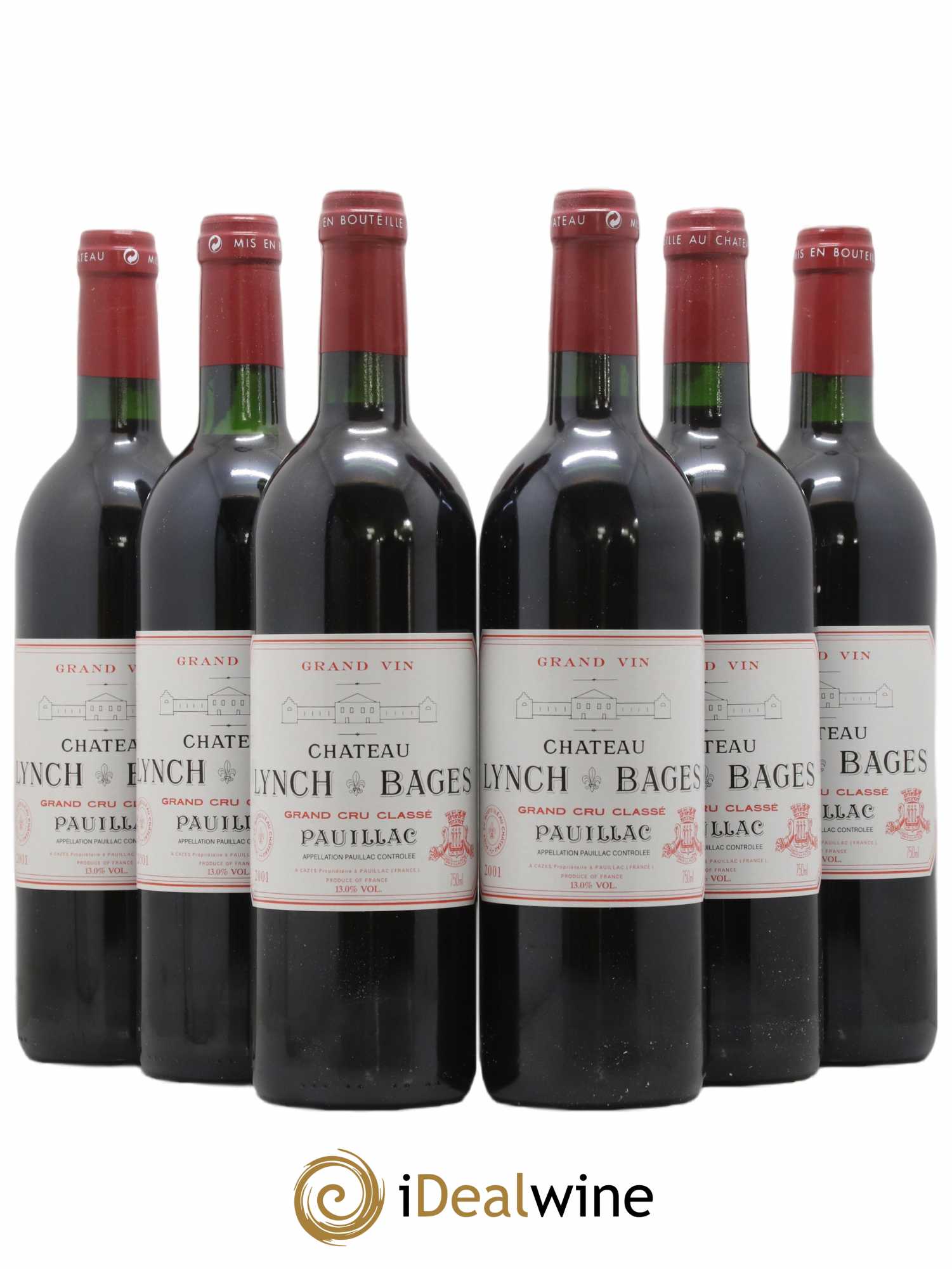 Château Lynch Bages 5ème Grand Cru Classé 2001 - Lot of 6 bottles - 0