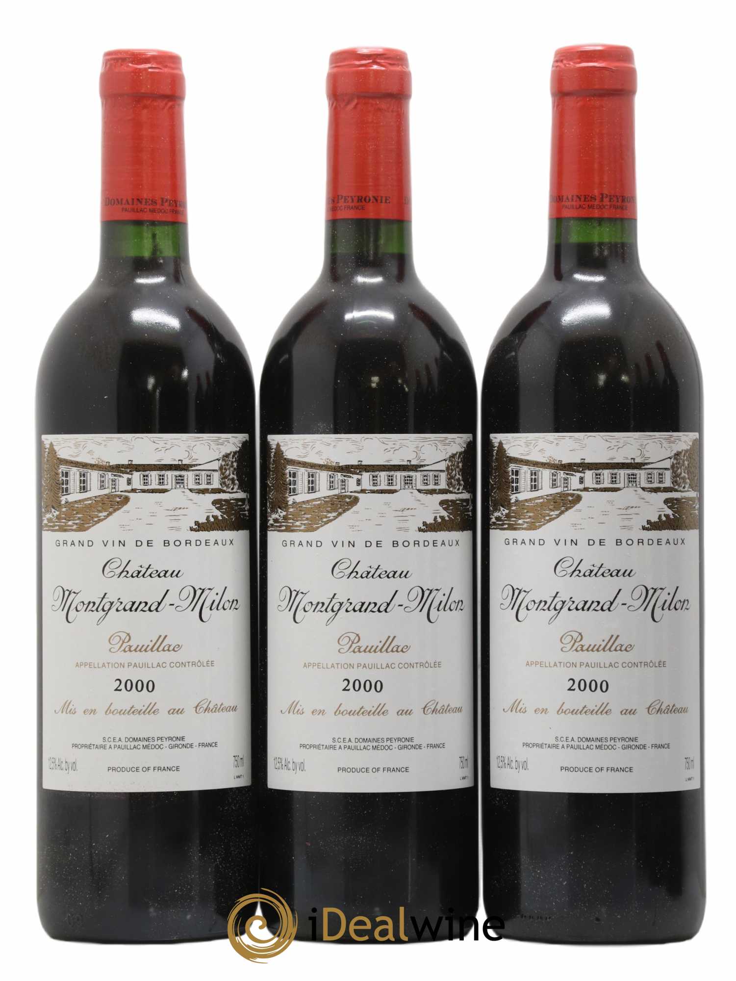 Pauillac Chateau Montgrand Milon 2000 - Lot de 6 bouteilles - 1