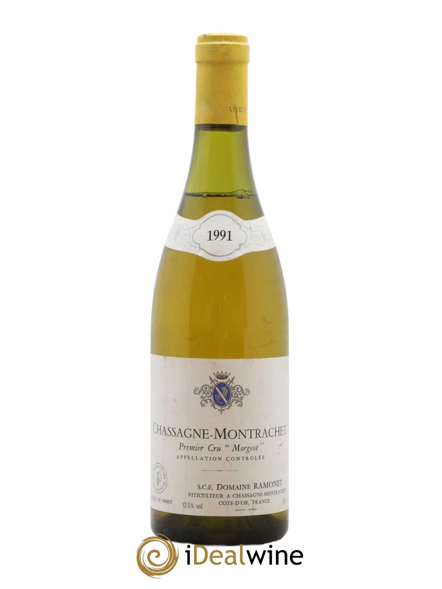 Chassagne-Montrachet 1er Cru Morgeot Ramonet (Domaine) 1991 - Lot de 1 bouteille - 0