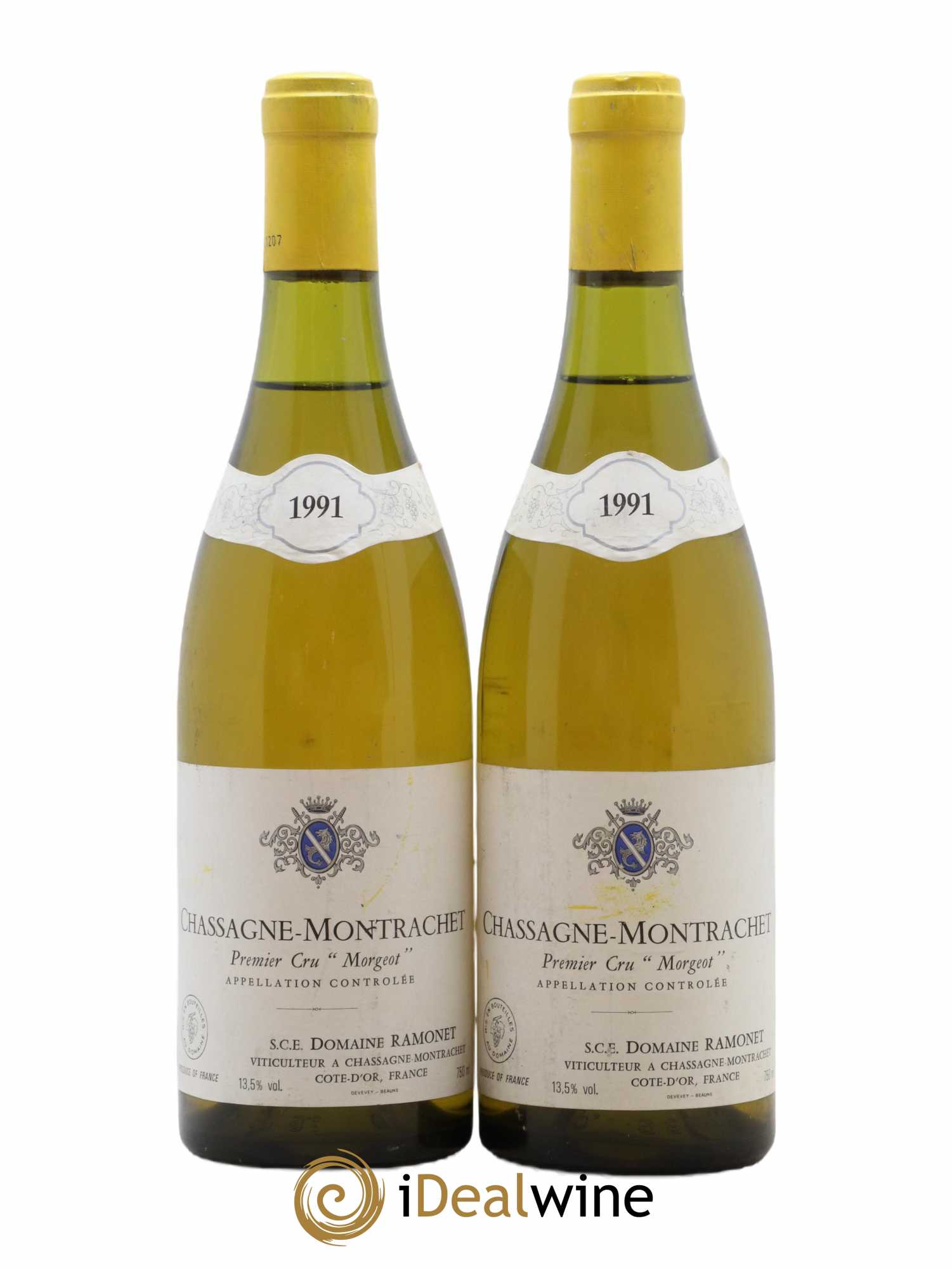 Chassagne-Montrachet 1er Cru Morgeot Ramonet (Domaine) 1991 - Lot de 2 bouteilles - 0