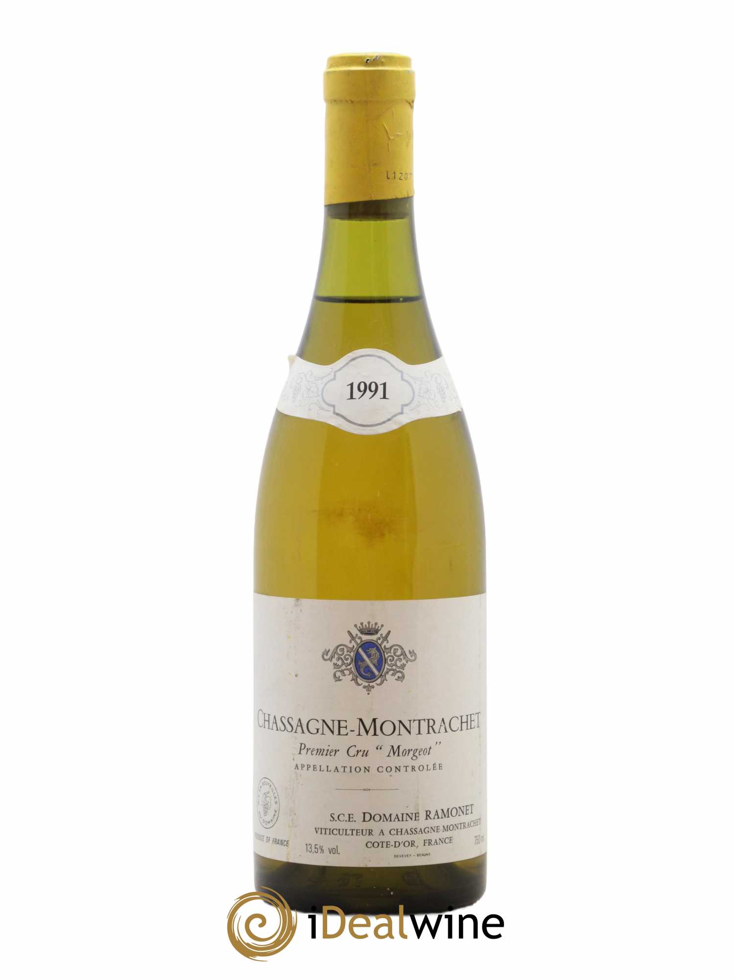 Chassagne-Montrachet 1er Cru Morgeot Ramonet (Domaine) 1991 - Lot de 1 bouteille - 0