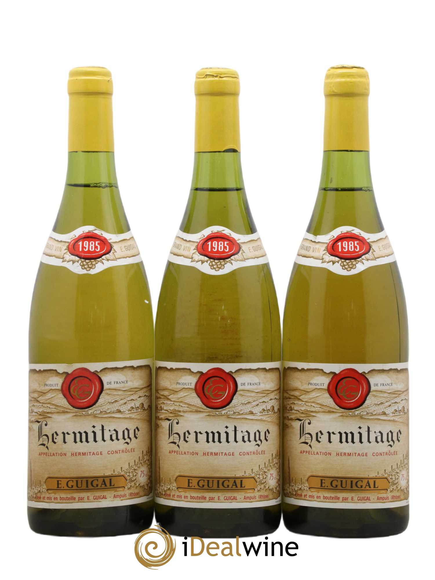 Hermitage Guigal 1985 - Lot of 3 bottles - 0