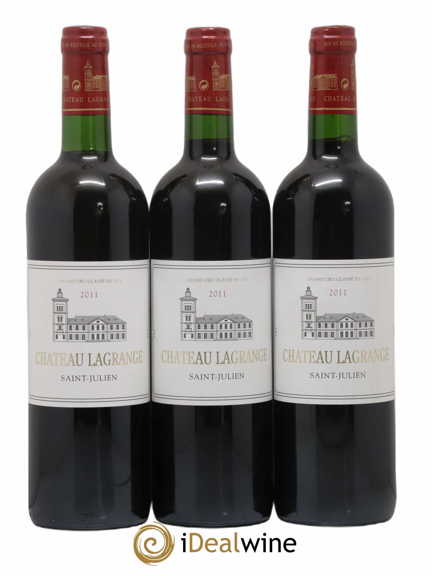 Château Lagrange 3ème Grand Cru Classé 2011 - Lot de 3 bouteilles - 0