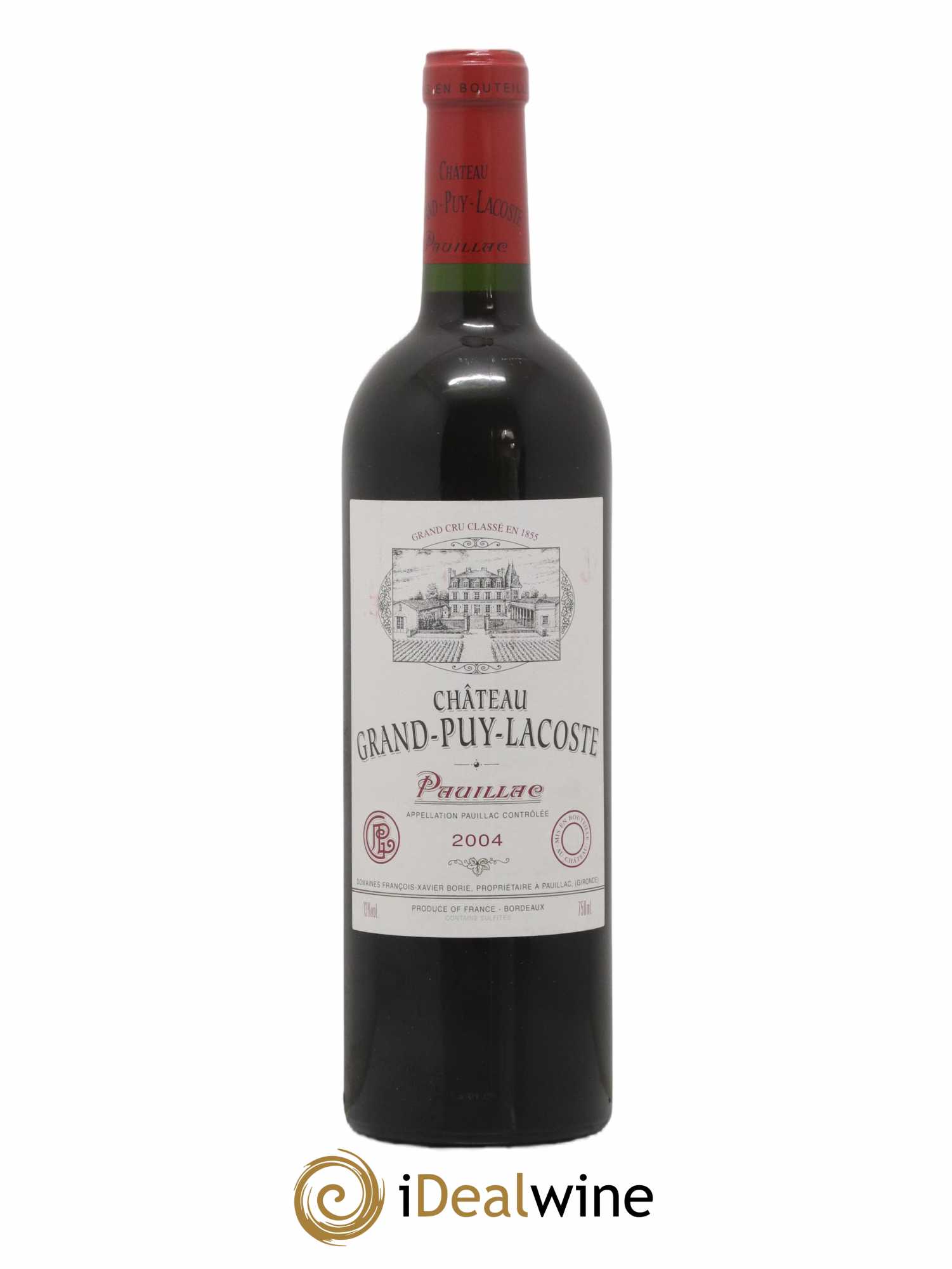 Château Grand Puy Lacoste 5ème Grand Cru Classé 2004 - Lot de 1 bouteille - 0