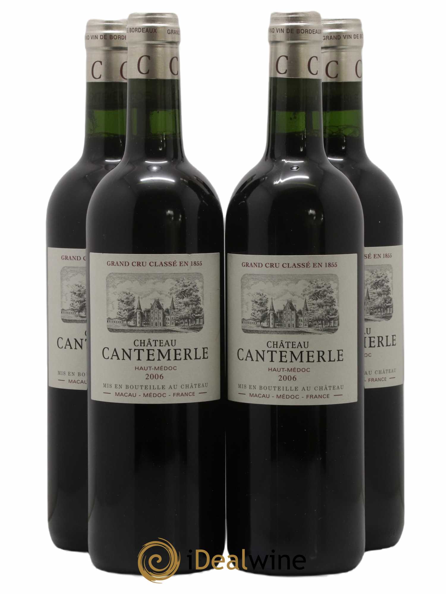 Château Cantemerle 5ème Grand Cru Classé 2006 - Lot de 4 bouteilles - 0