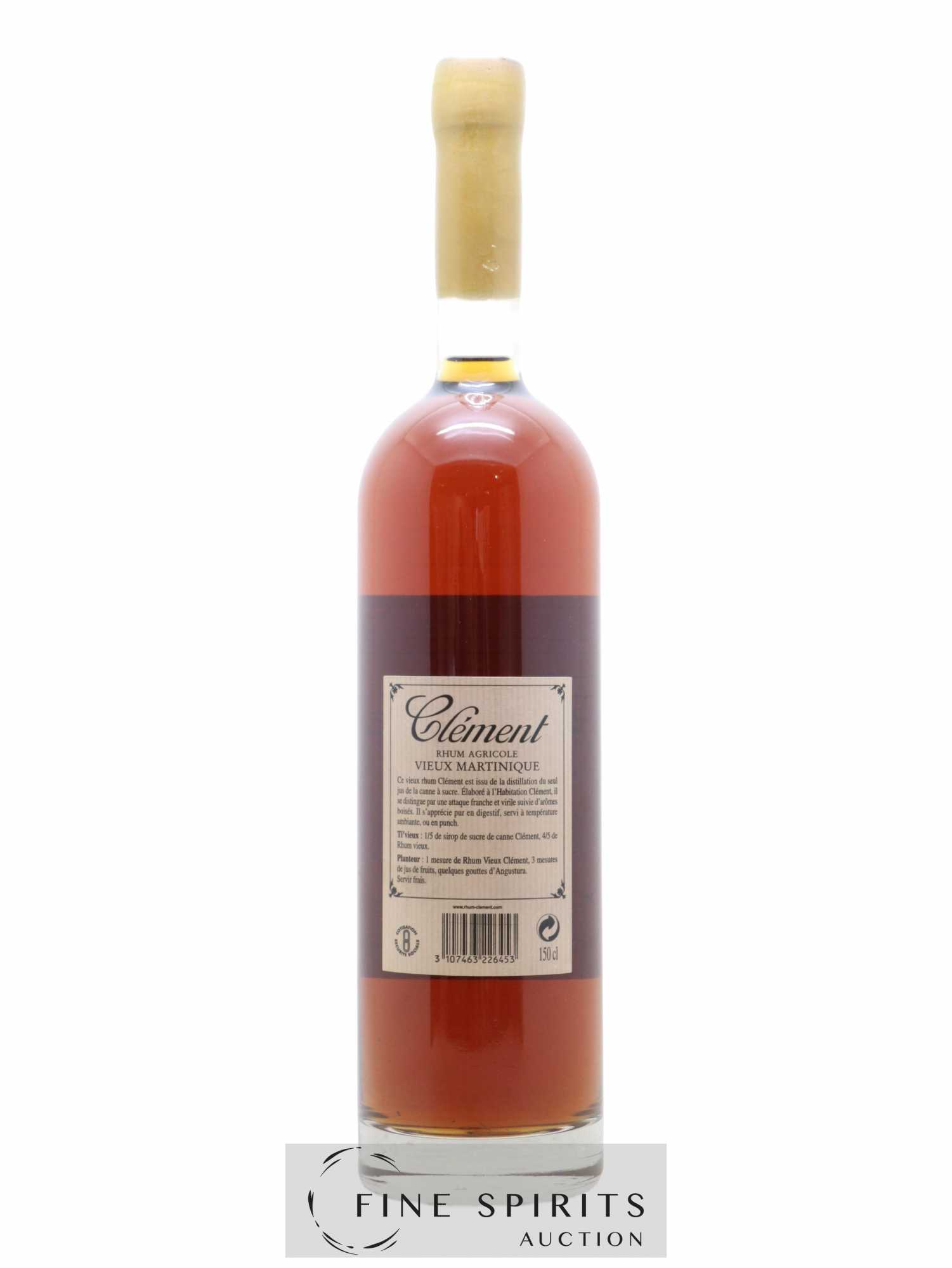 Clément Of. Domaine de l'Acajou Plantations Terres Rouges - Vieilli en fûts de Chêne - Lot de 1 magnum - 1