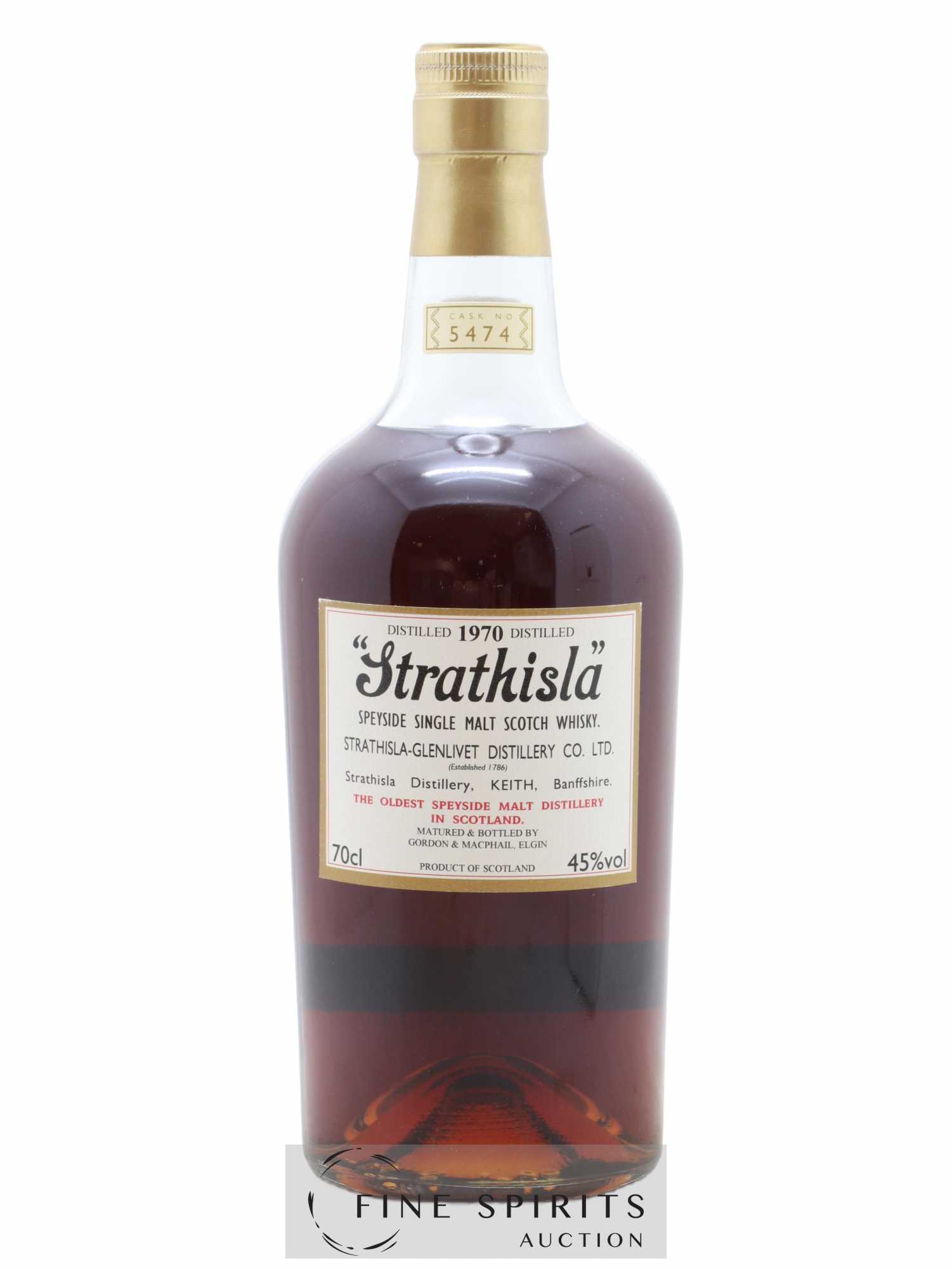 Strathisla 1970 Gordon & MacPhail Cask n°5474 - bottled 2010 - Posten von 1 Flasche - 1