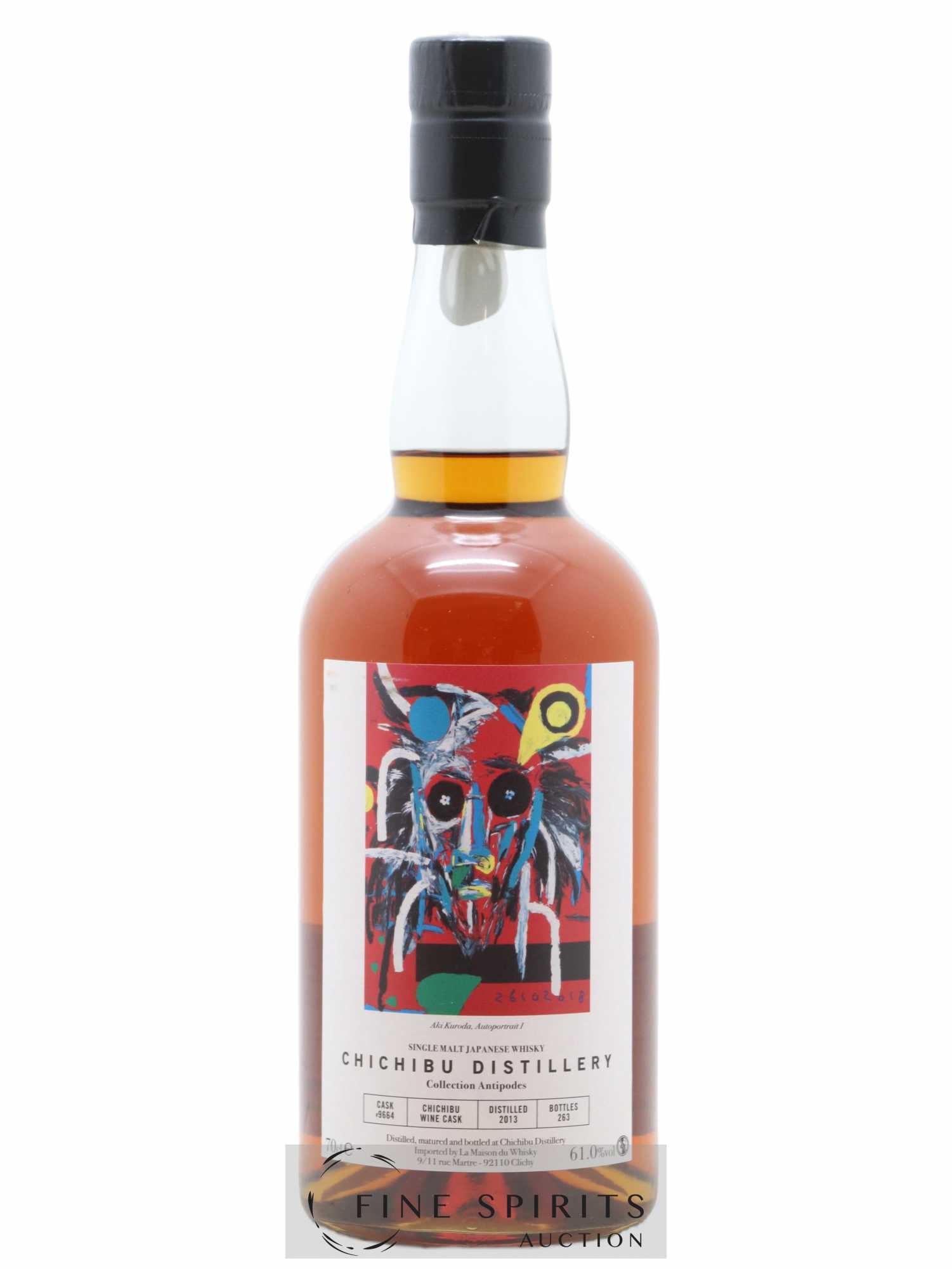 Chichibu 2013 Of. Collection Antipodes Cask n°9664 - One of 263 LMDW - Lot de 1 bouteille - 1