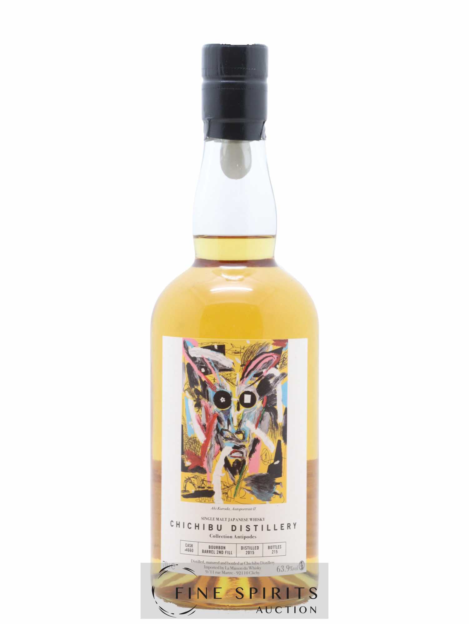 Chichibu 2015 Of. Collection Antipodes Cask n°4660 - One of 215 LMDW - Lot de 1 bouteille - 1