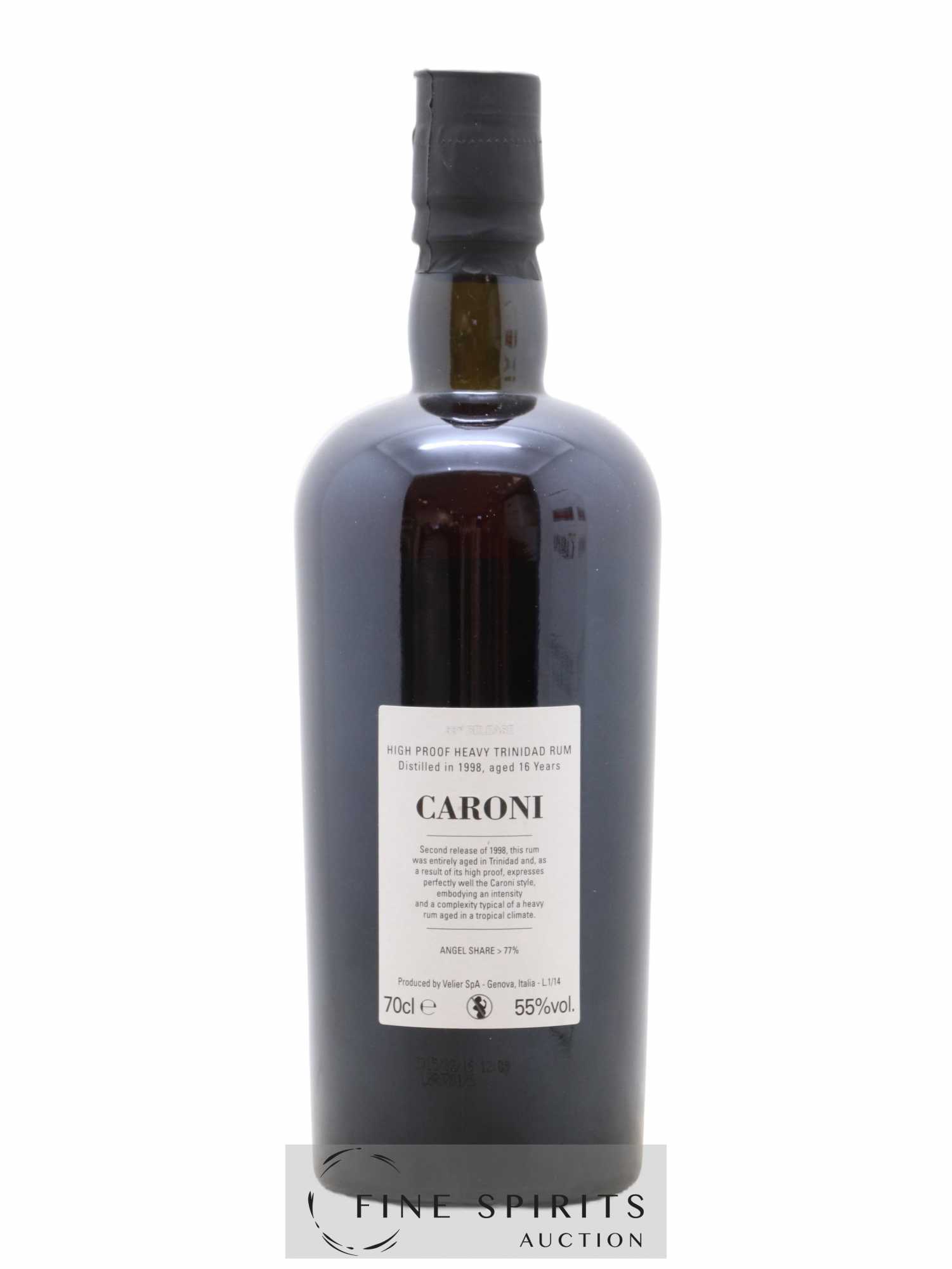 Caroni 16 years 1998 Velier No Smoking 33rd Release - One of 3850 - bottled 2014 - Lot de 1 bouteille - 2