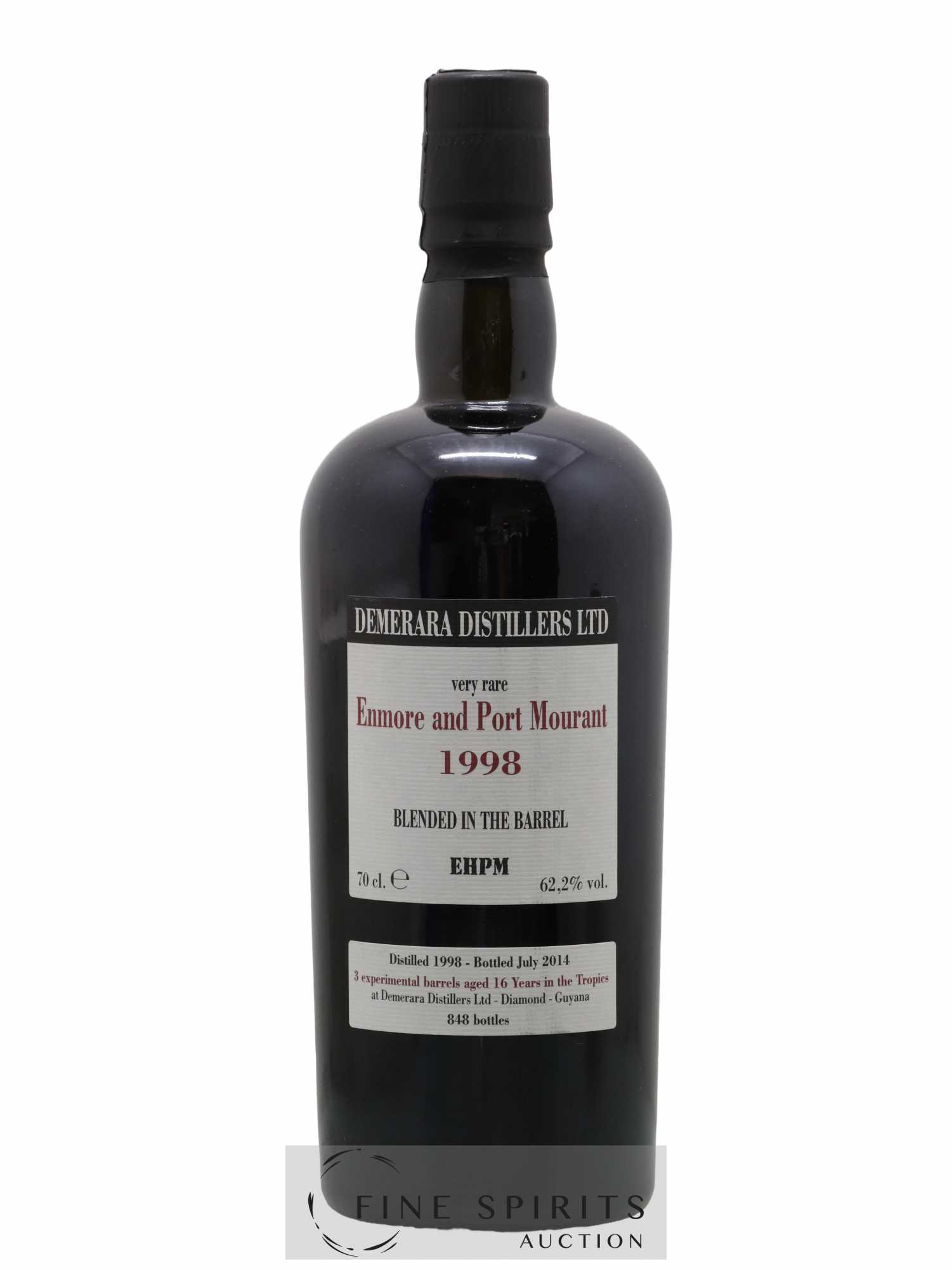 Enmore And Port Mourant 16 years 1998 Velier Very Rare Barrels EHPM - One of 848 - bottled 2014 - Lot de 1 bouteille - 1