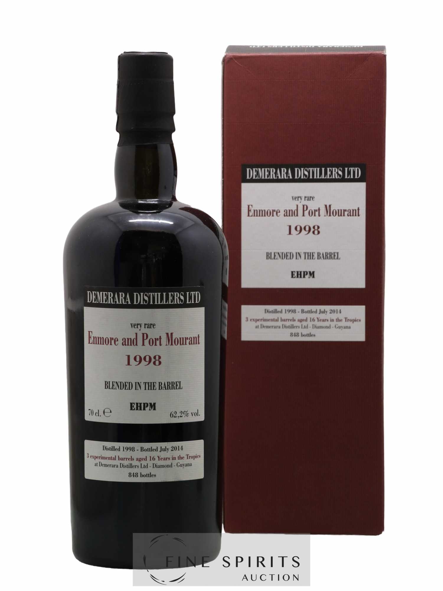 Enmore And Port Mourant 16 years 1998 Velier Very Rare Barrels EHPM - One of 848 - bottled 2014 - Lot de 1 bouteille - 0