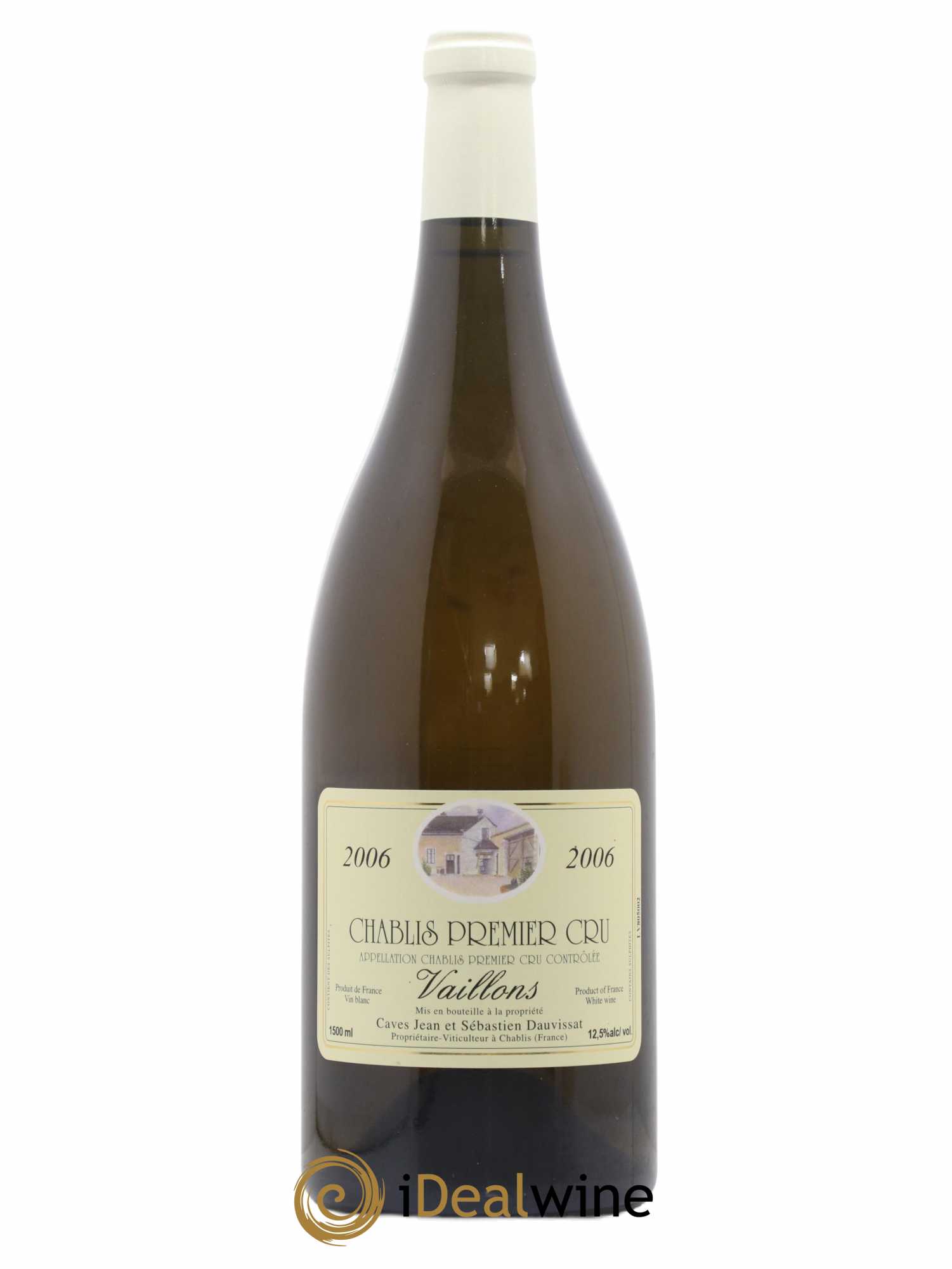 Chablis 1er Cru Vaillons Jean Et Sebastien Dauvissat 2006 - Posten von 1 Magnum - 0