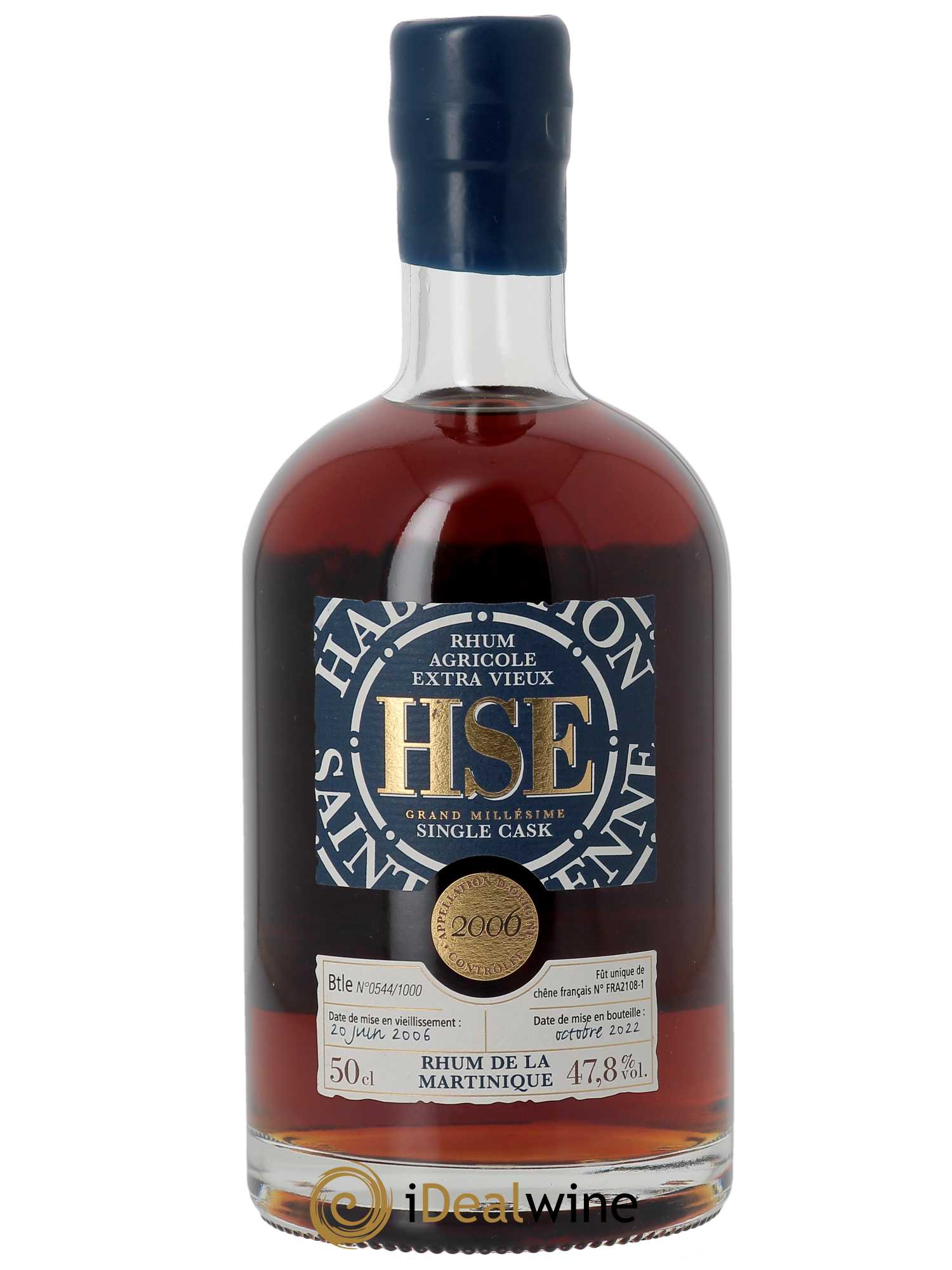 Rhum HSE Rhum Agricole Extra Vieux Single Cask (70cl) 2006 - Lot of 1 bottle - 1
