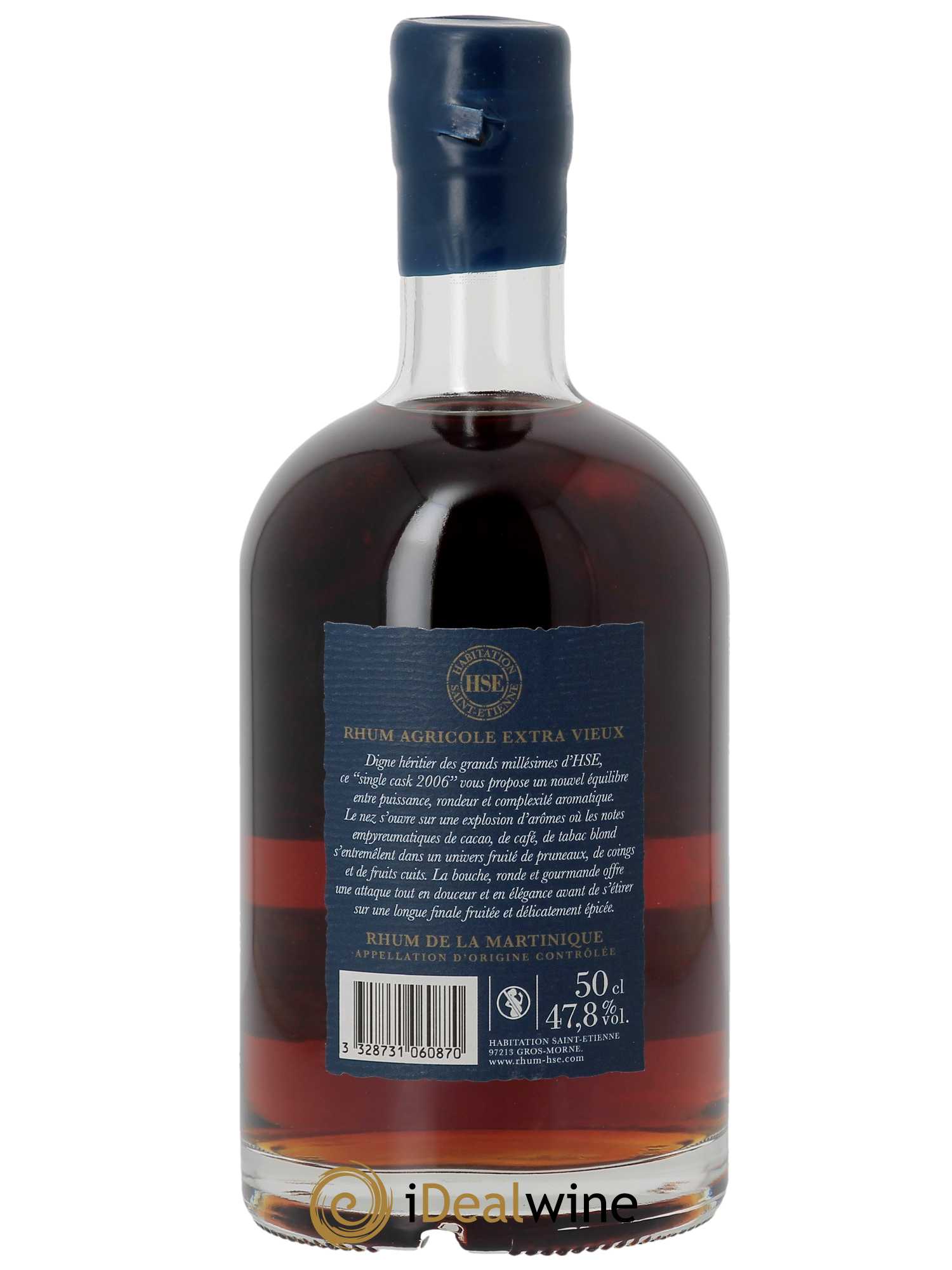Rhum HSE Rhum Agricole Extra Vieux Single Cask (70cl) 2006 - Lot of 1 bottle - 2