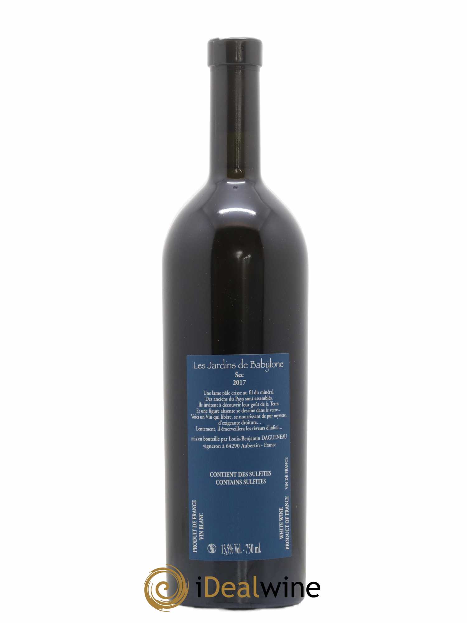 Vin de France(anciennement Jurançon) Les Jardins de Babylone Sec Didier Dagueneau 2017 - Lot de 1 bouteille - 1