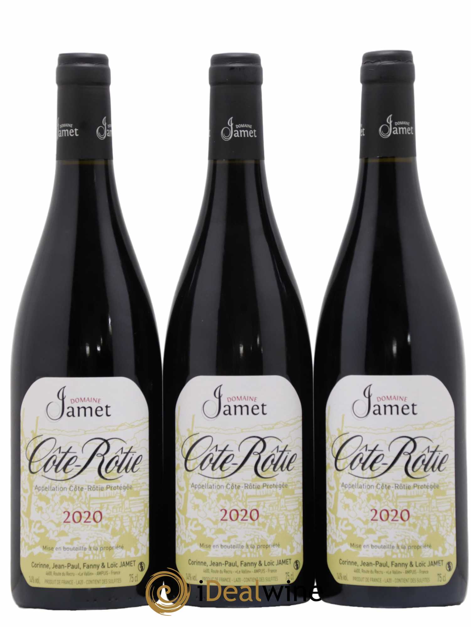 Côte-Rôtie Jamet (Domaine) 2020 - Lot de 3 bouteilles - 0