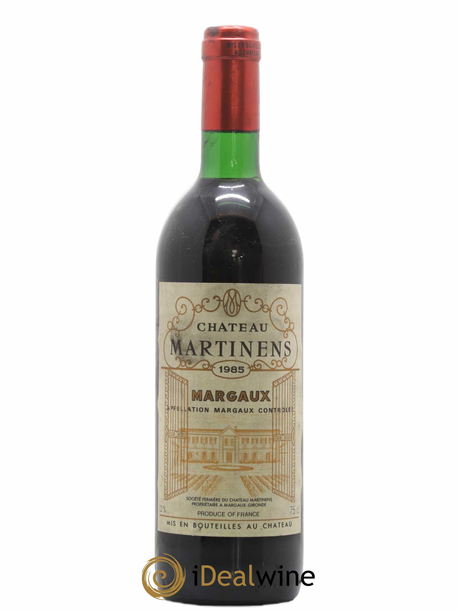 Château Martinens Cru Bourgeois 1985 - Lot de 1 bouteille - 0