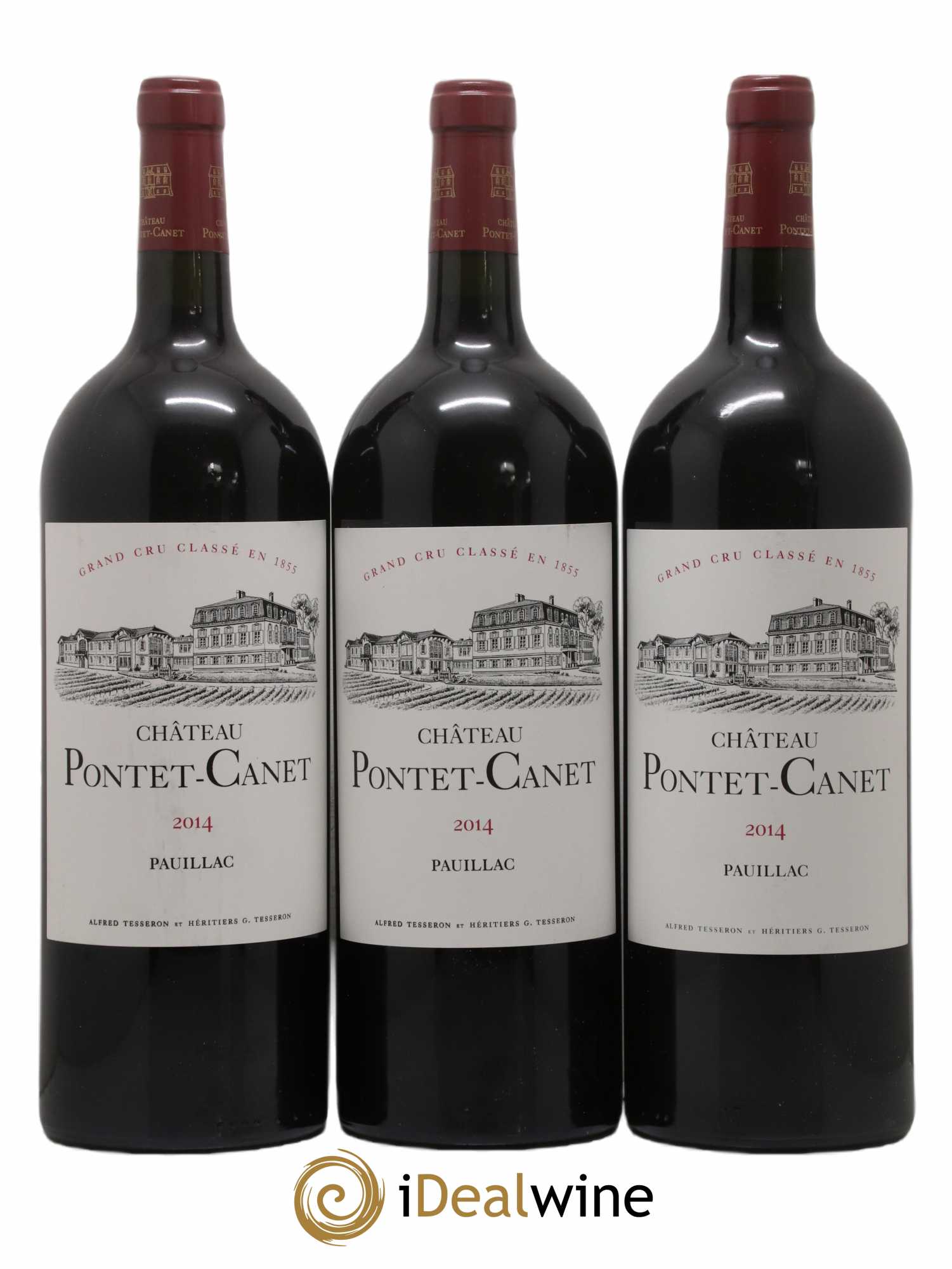 Château Pontet Canet 5ème Grand Cru Classé 2014 - Lot de 3 magnums - 0