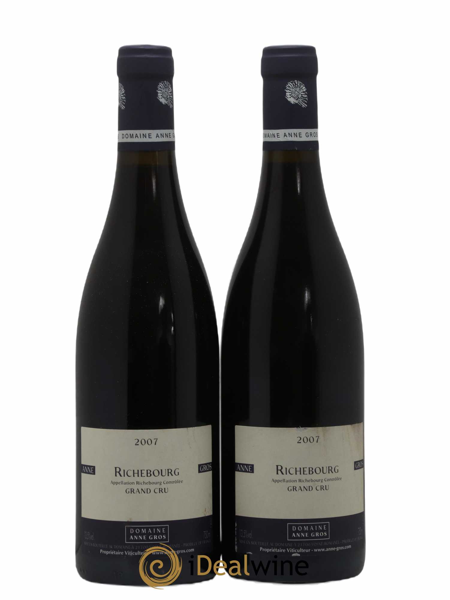 Richebourg Grand Cru Anne Gros 2007 - Lot de 2 bouteilles - 0